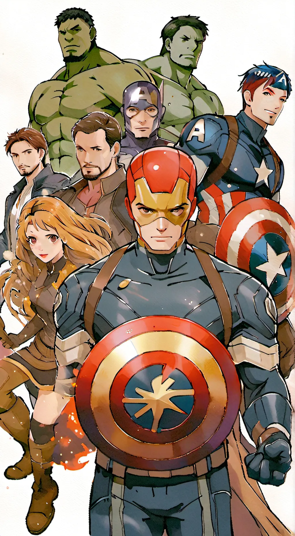 ai character: avengers 😜 😅 background