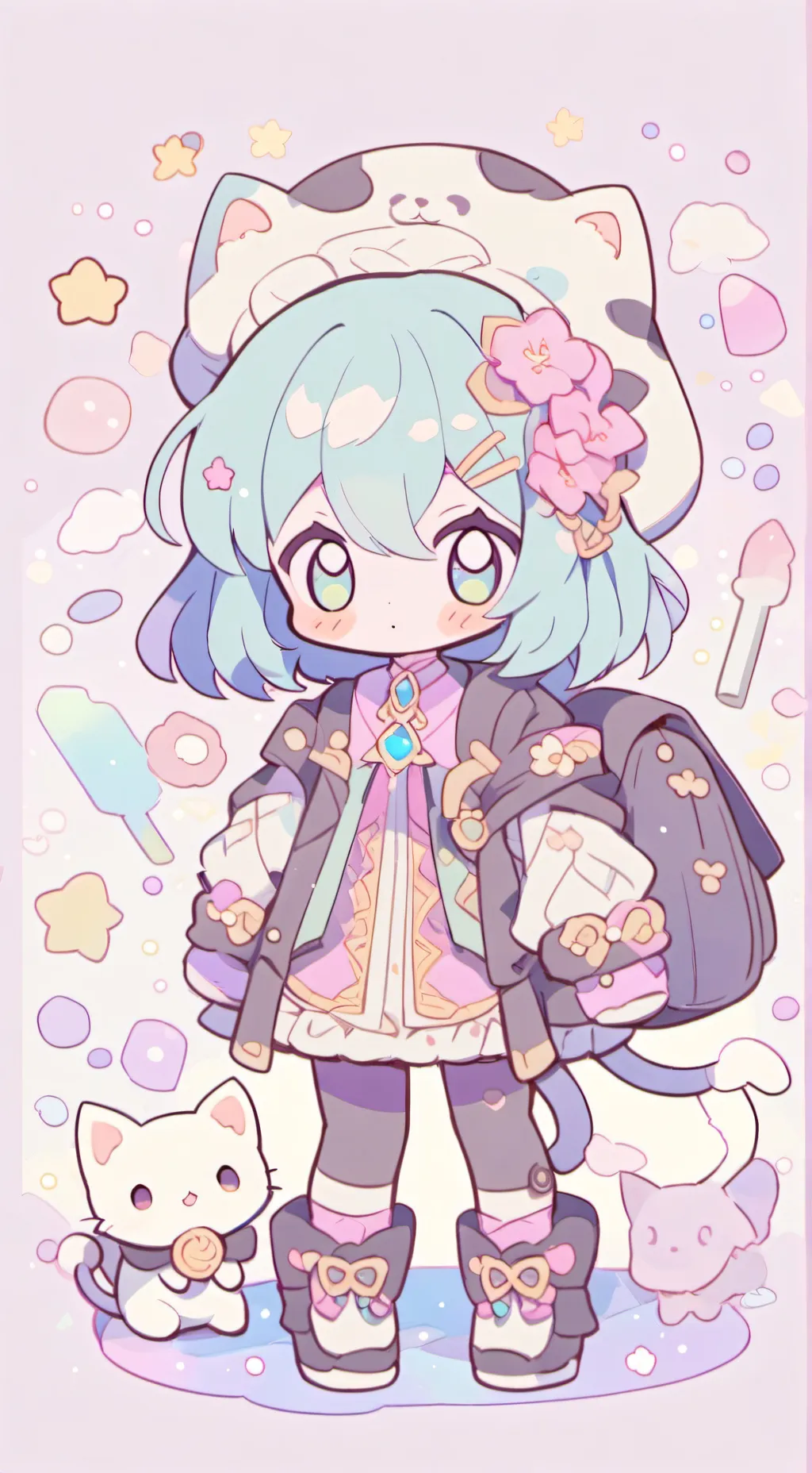 ai character: mha sick background