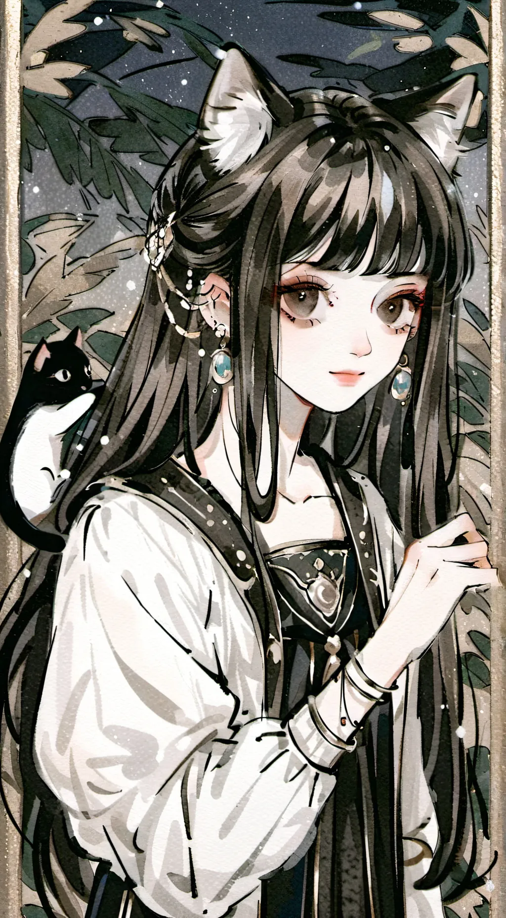 ai character: hybrid centre background