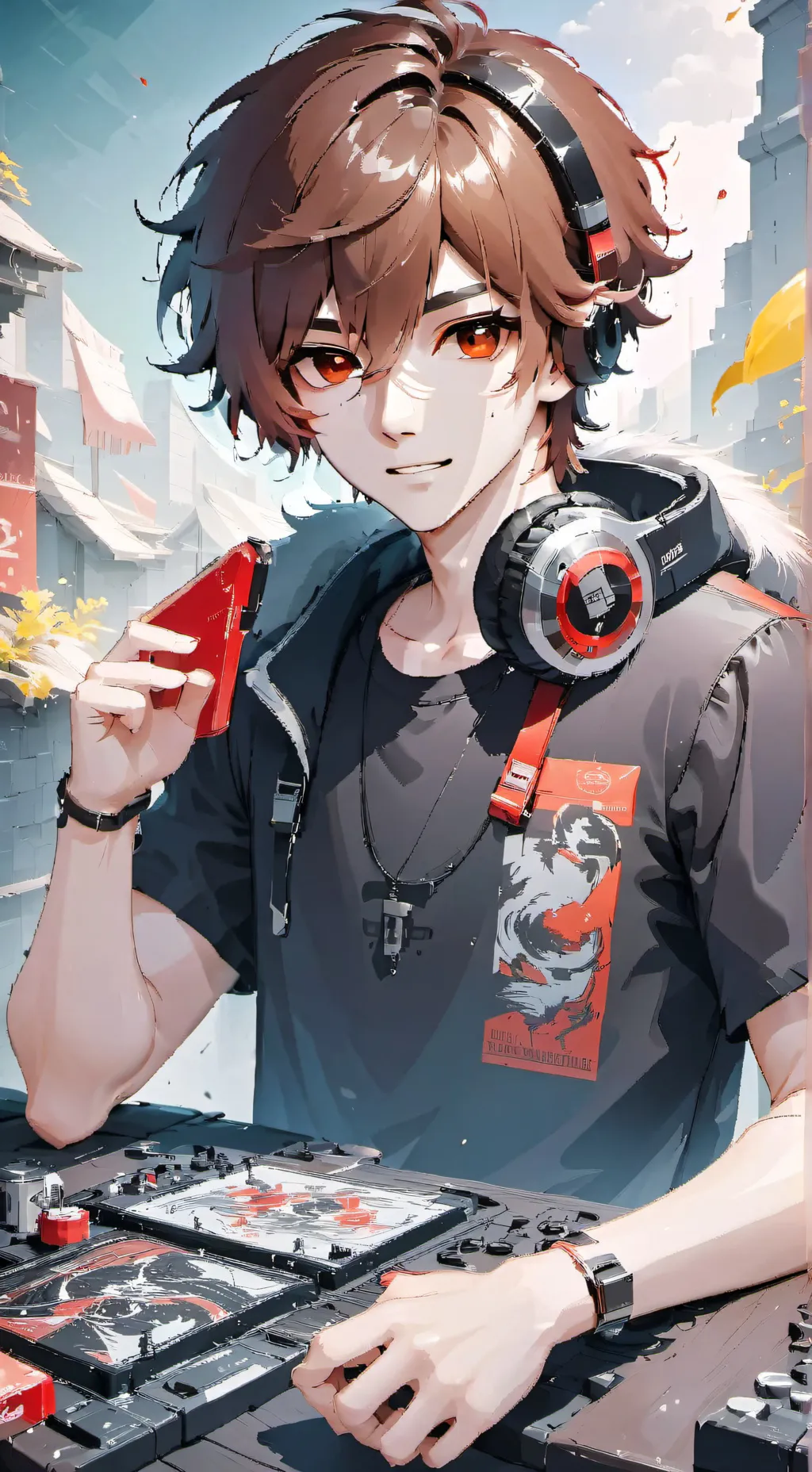 ai character: CONNER!  background