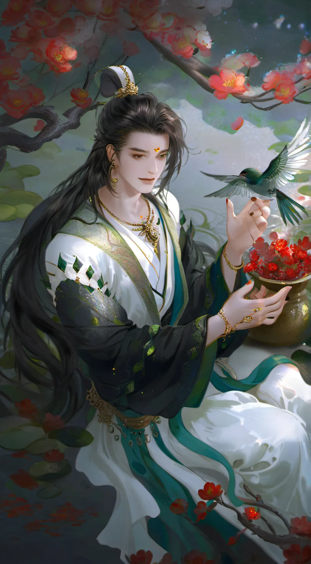 ai character: ник background