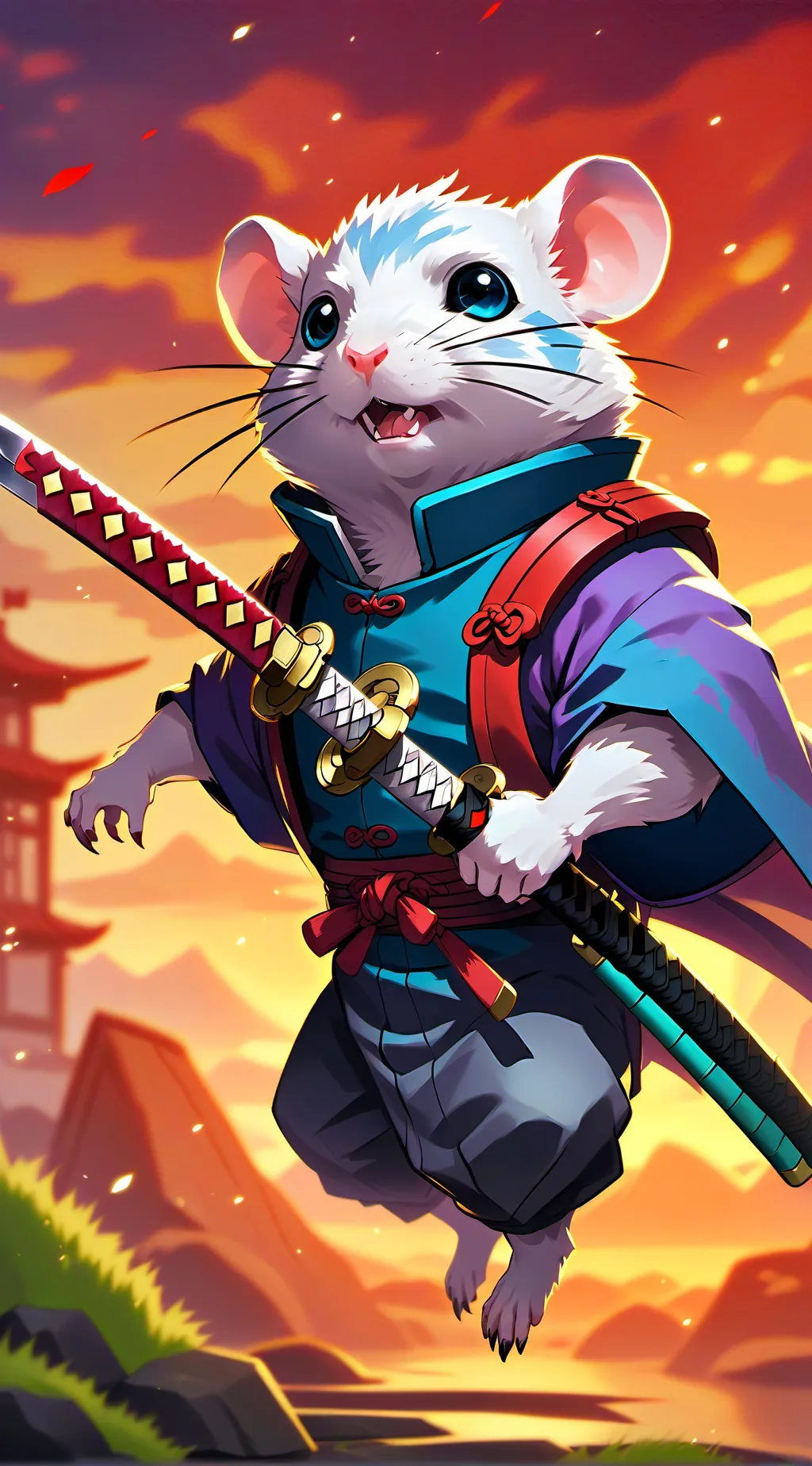 ai character: Kiki ŁowcaDemonów background