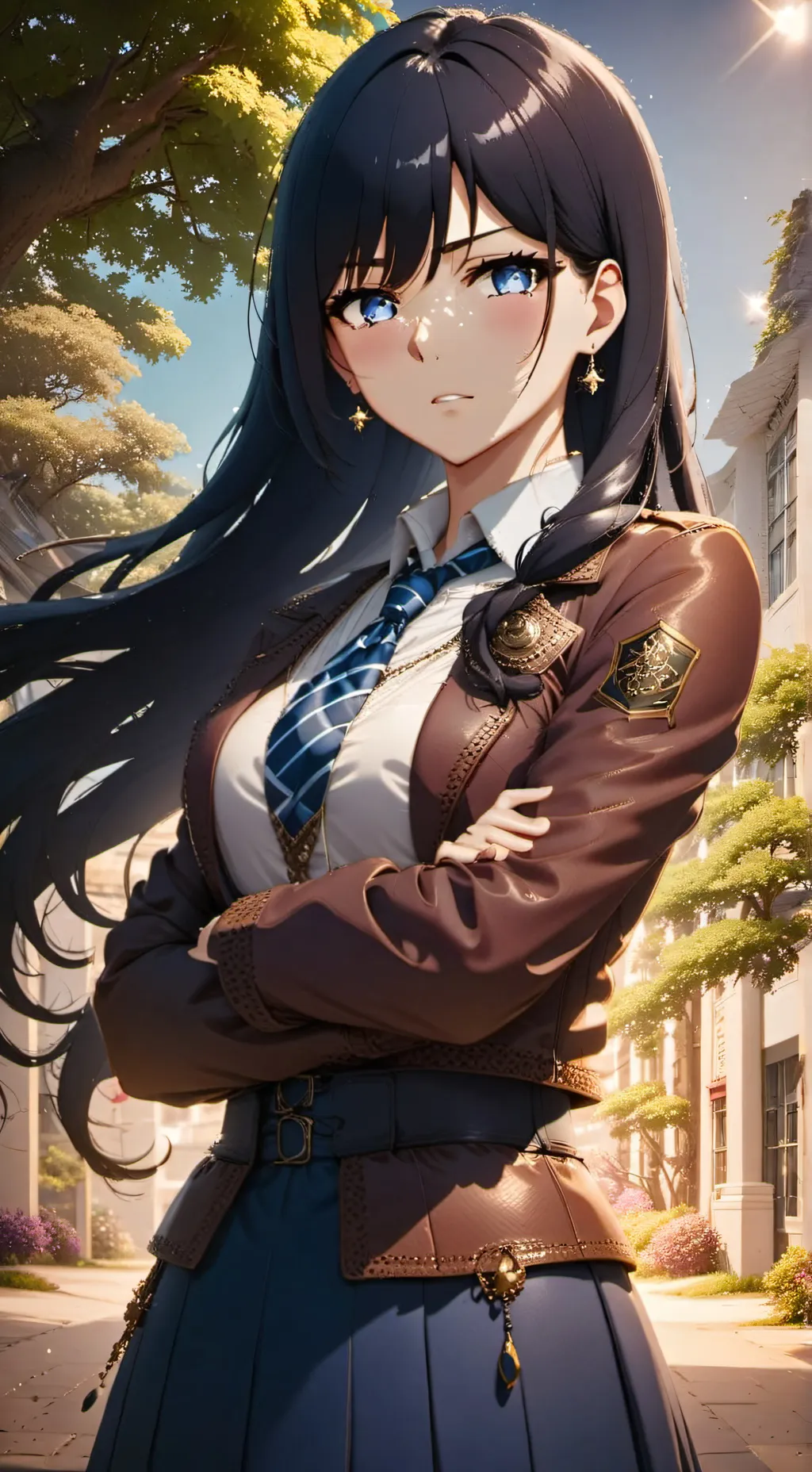 ai character: kazane shigure  background