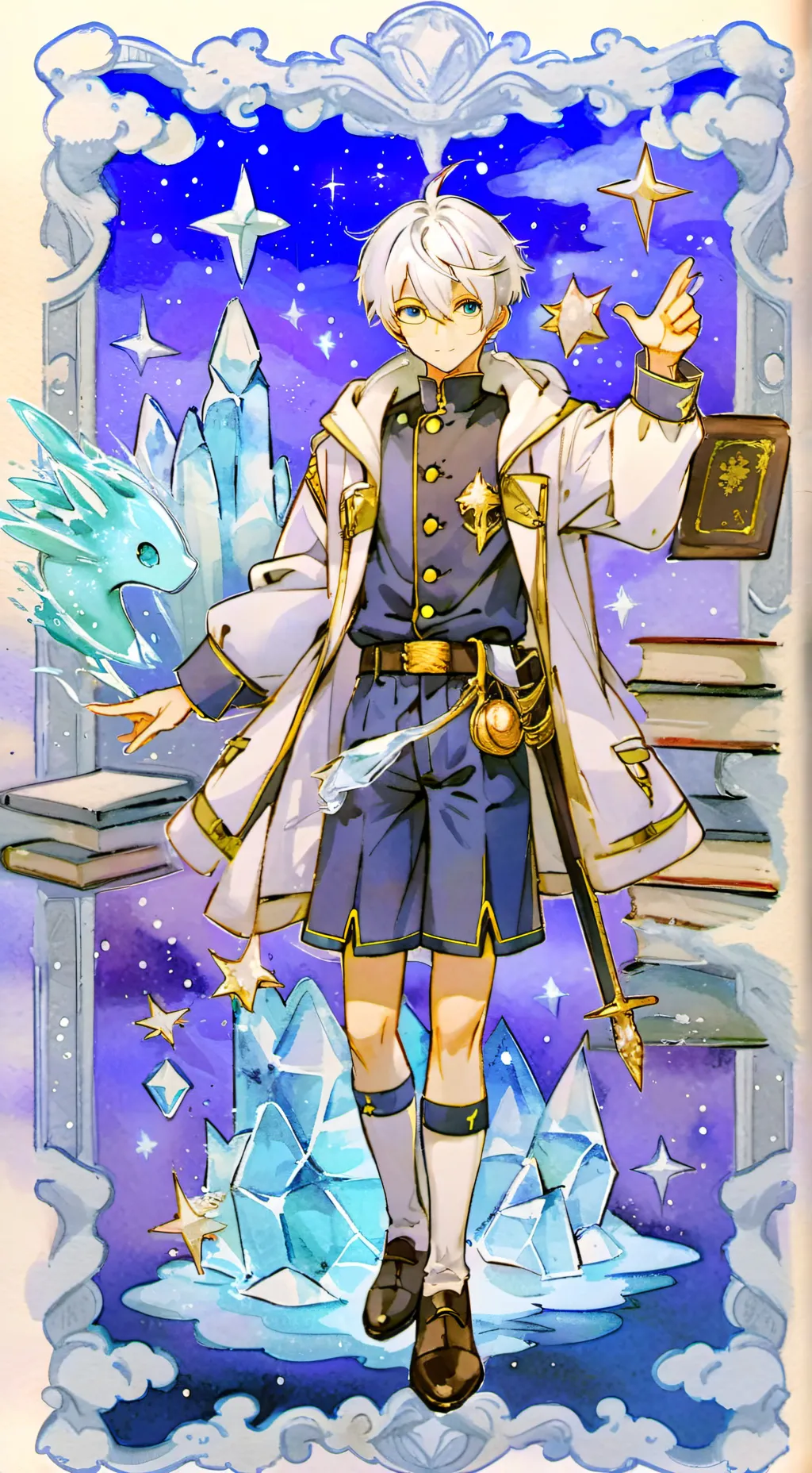 ai character: Yuki Snow background