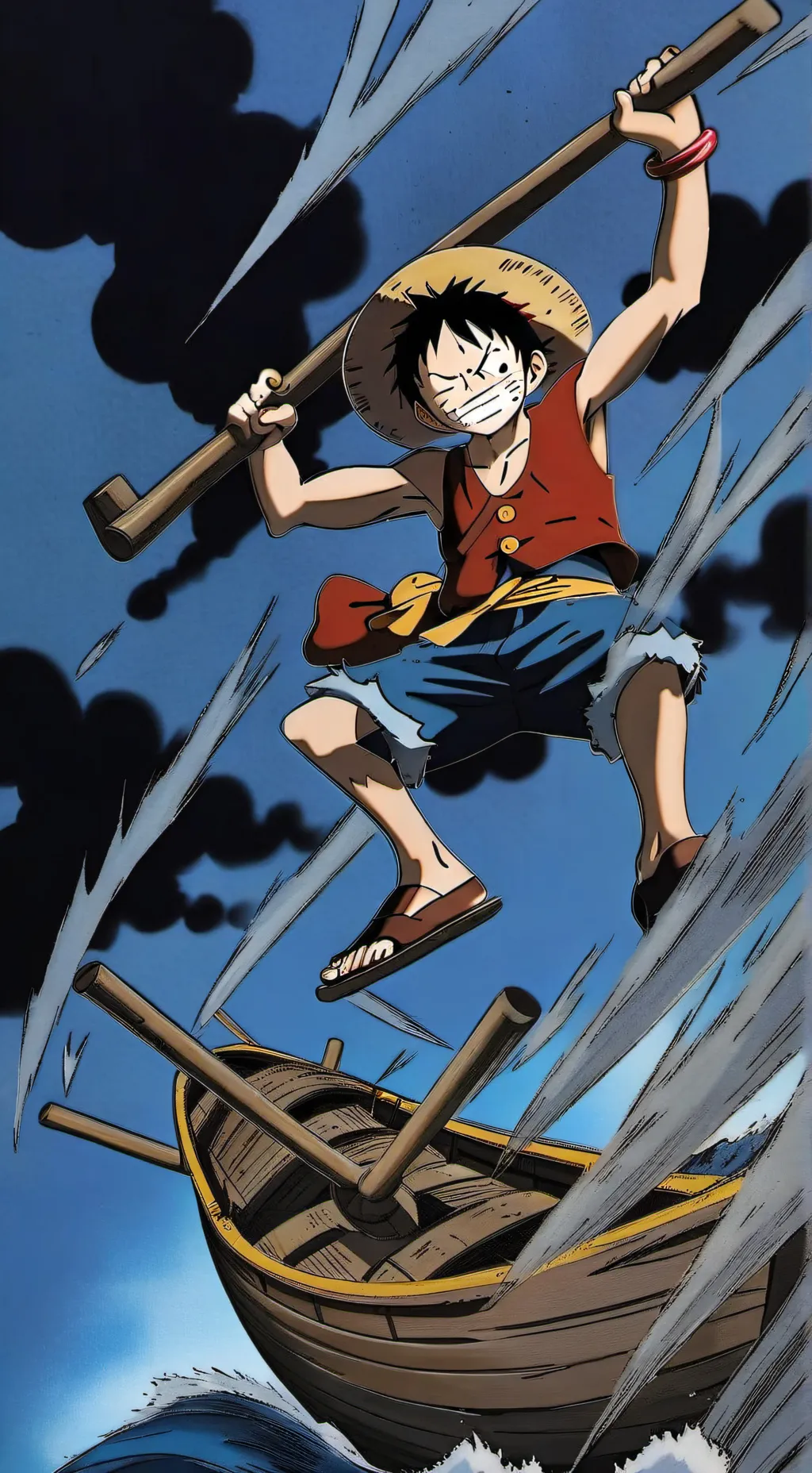 ai character: luffy background