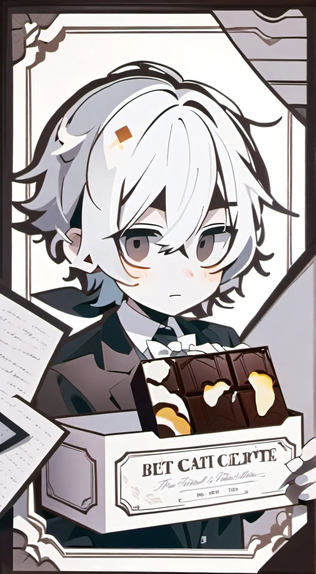 ai character: Shy free background