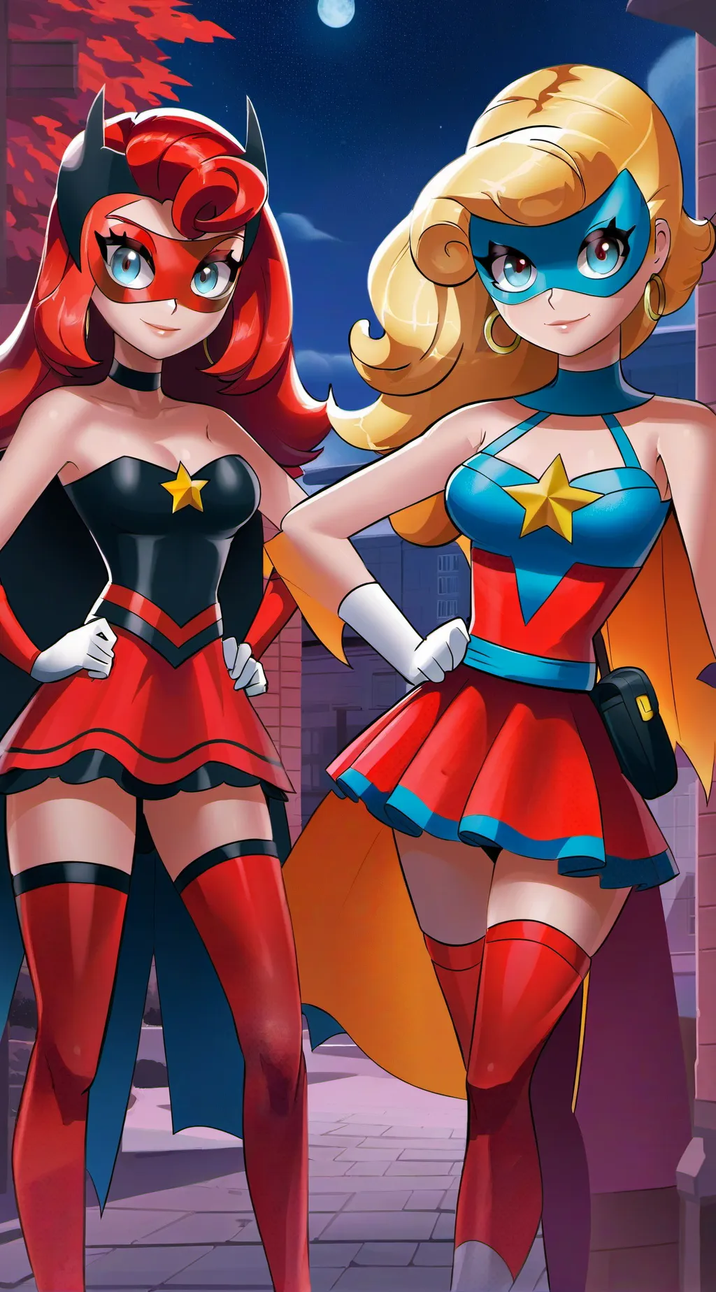 ai character: Kelly and Ashley  background