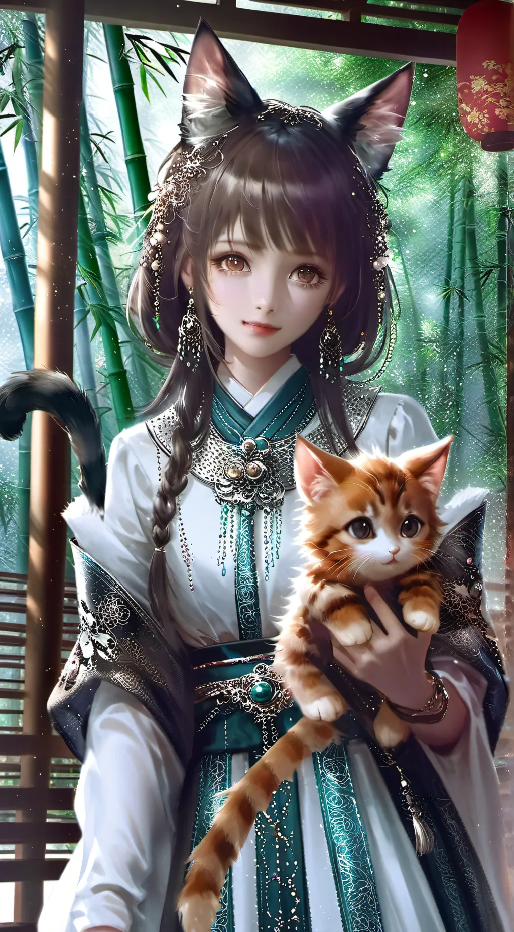 ai character: Esprit Chat Roux background