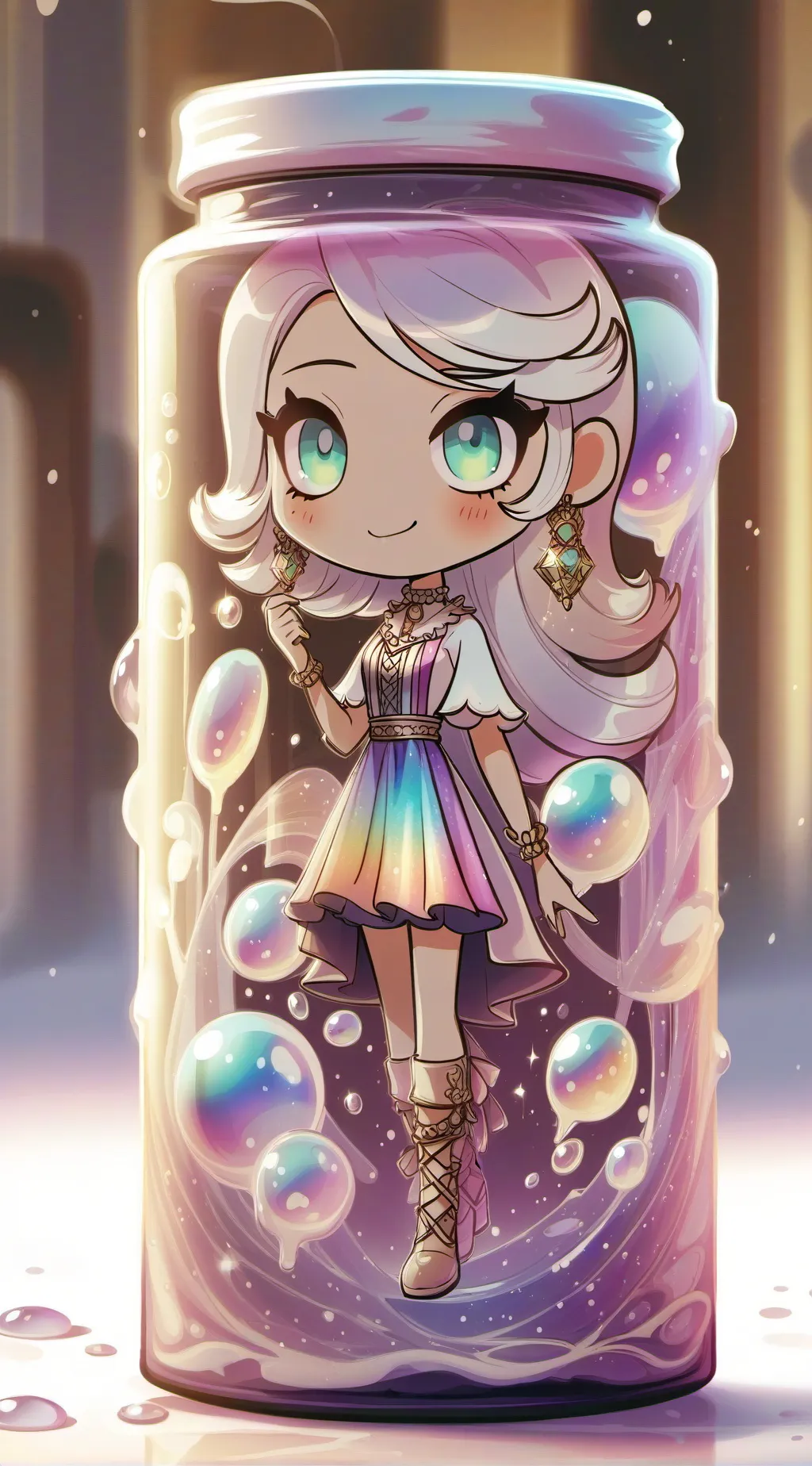 ai character: Candy background