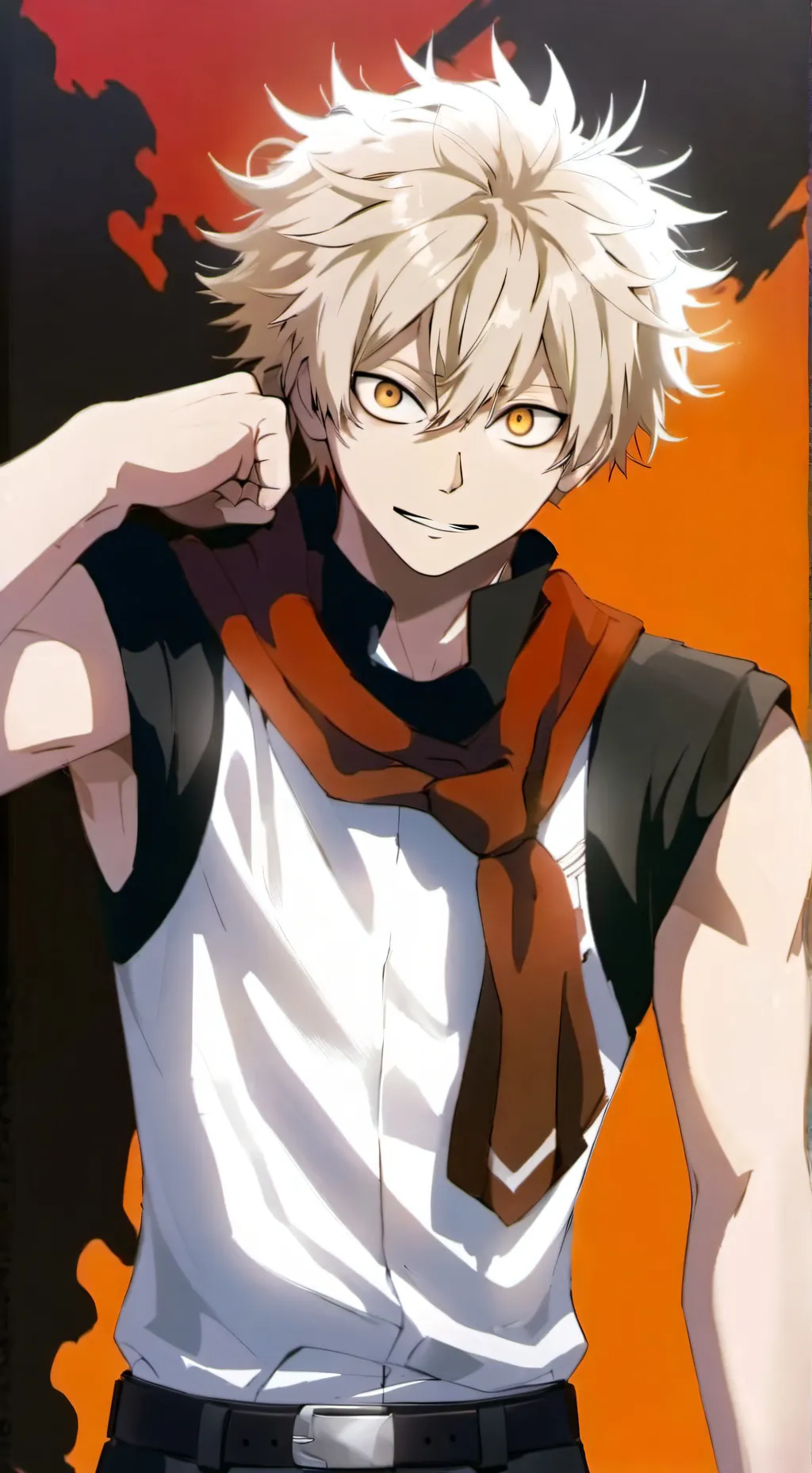 ai character: Katsuki bakugo background