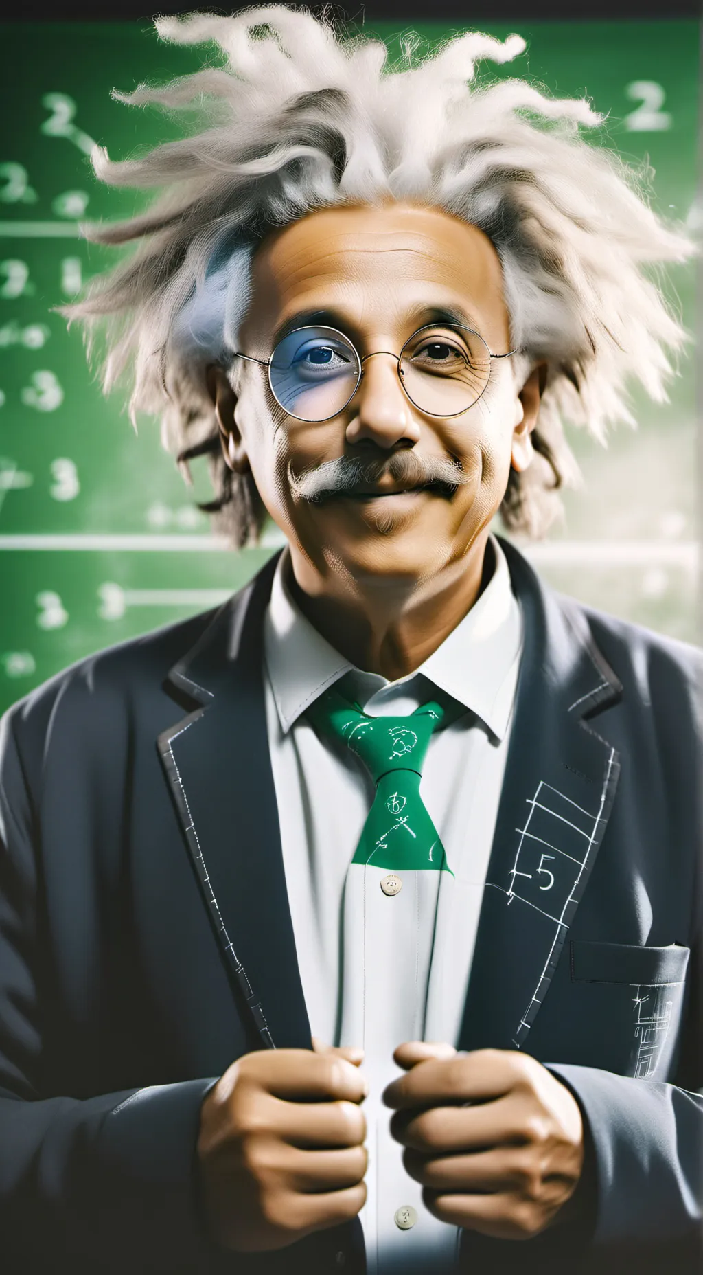 ai character: Prof. x = y TikToker background