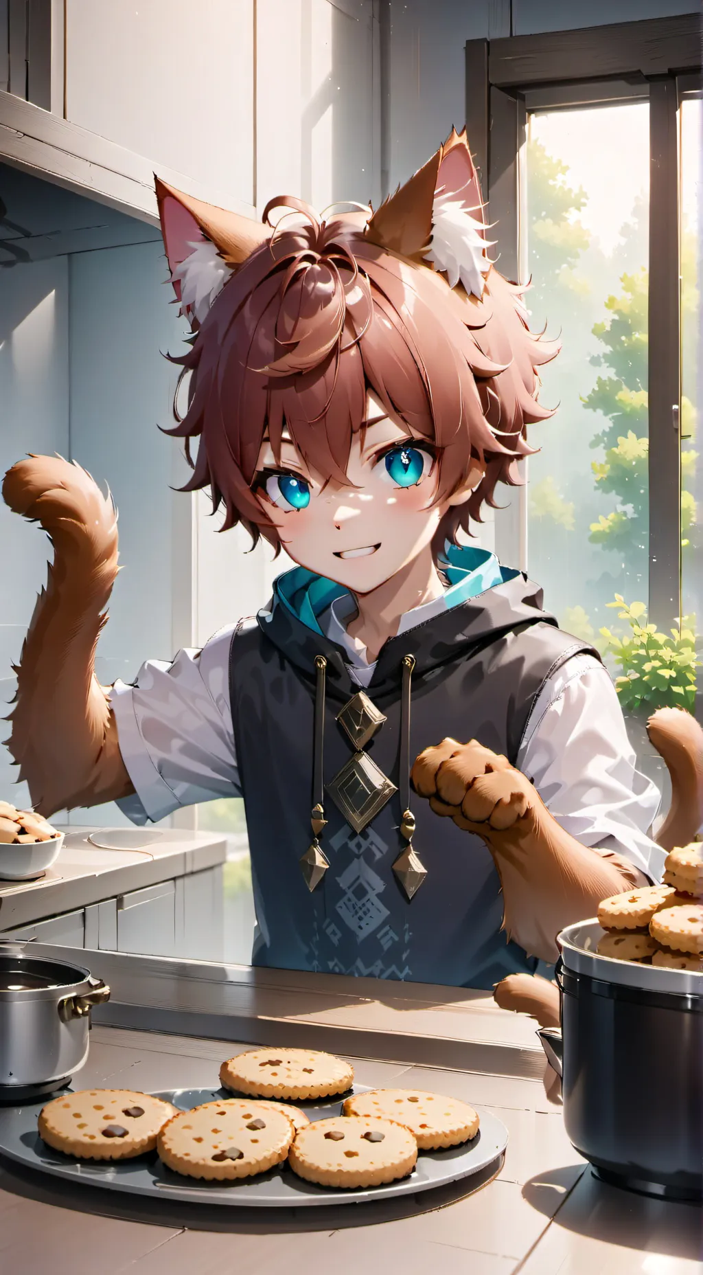 ai character: Leon background