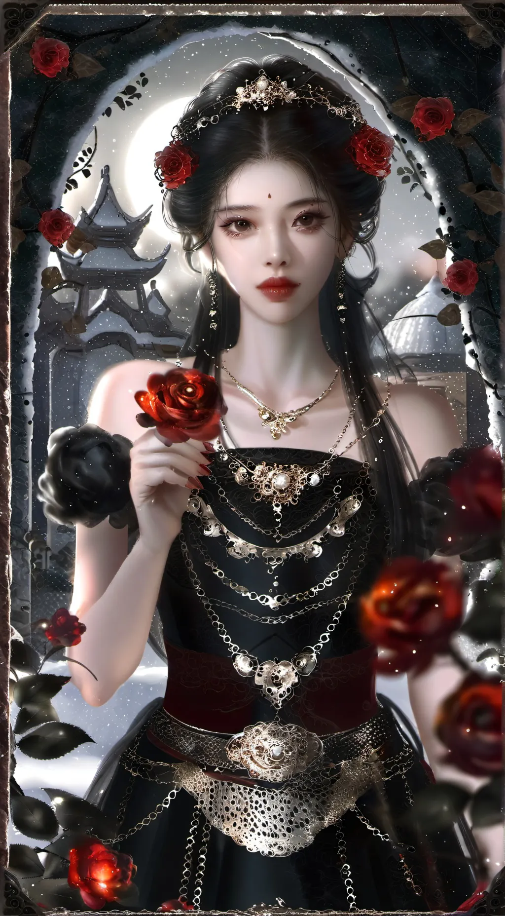 ai character: Chi-Chi Rose 🌹 background