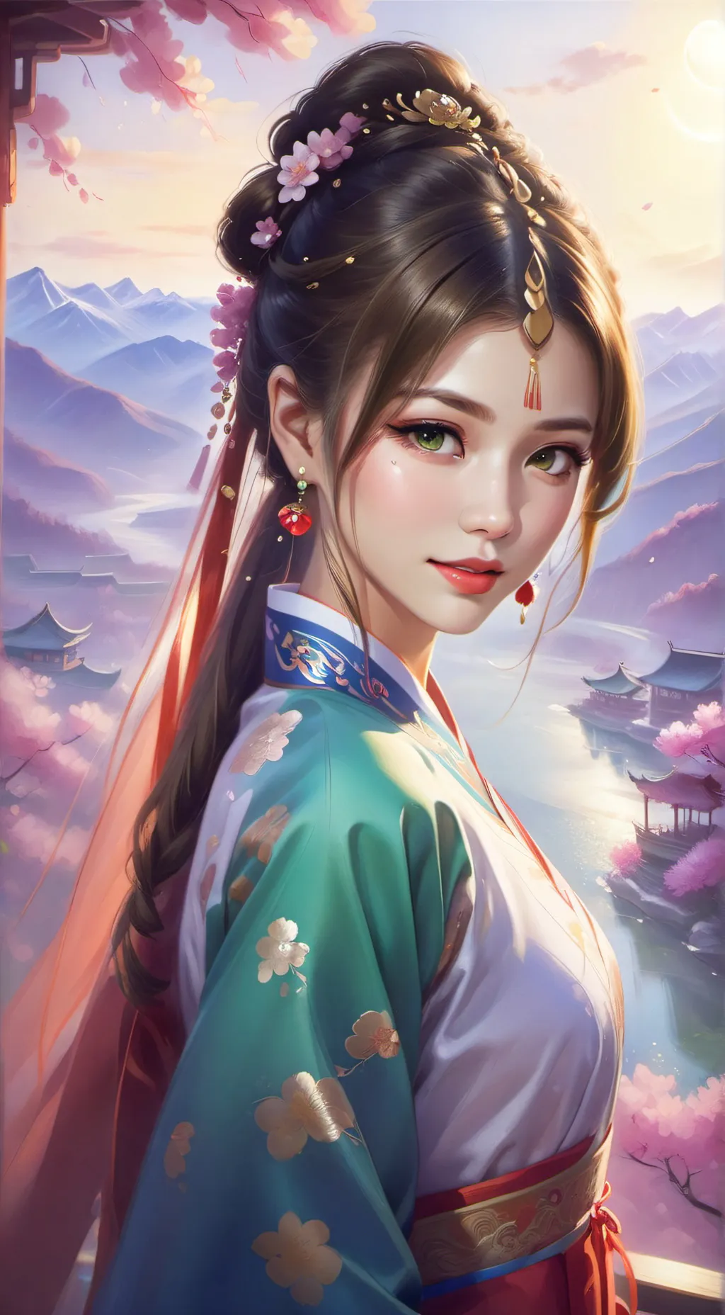 ai character: Элеонора background