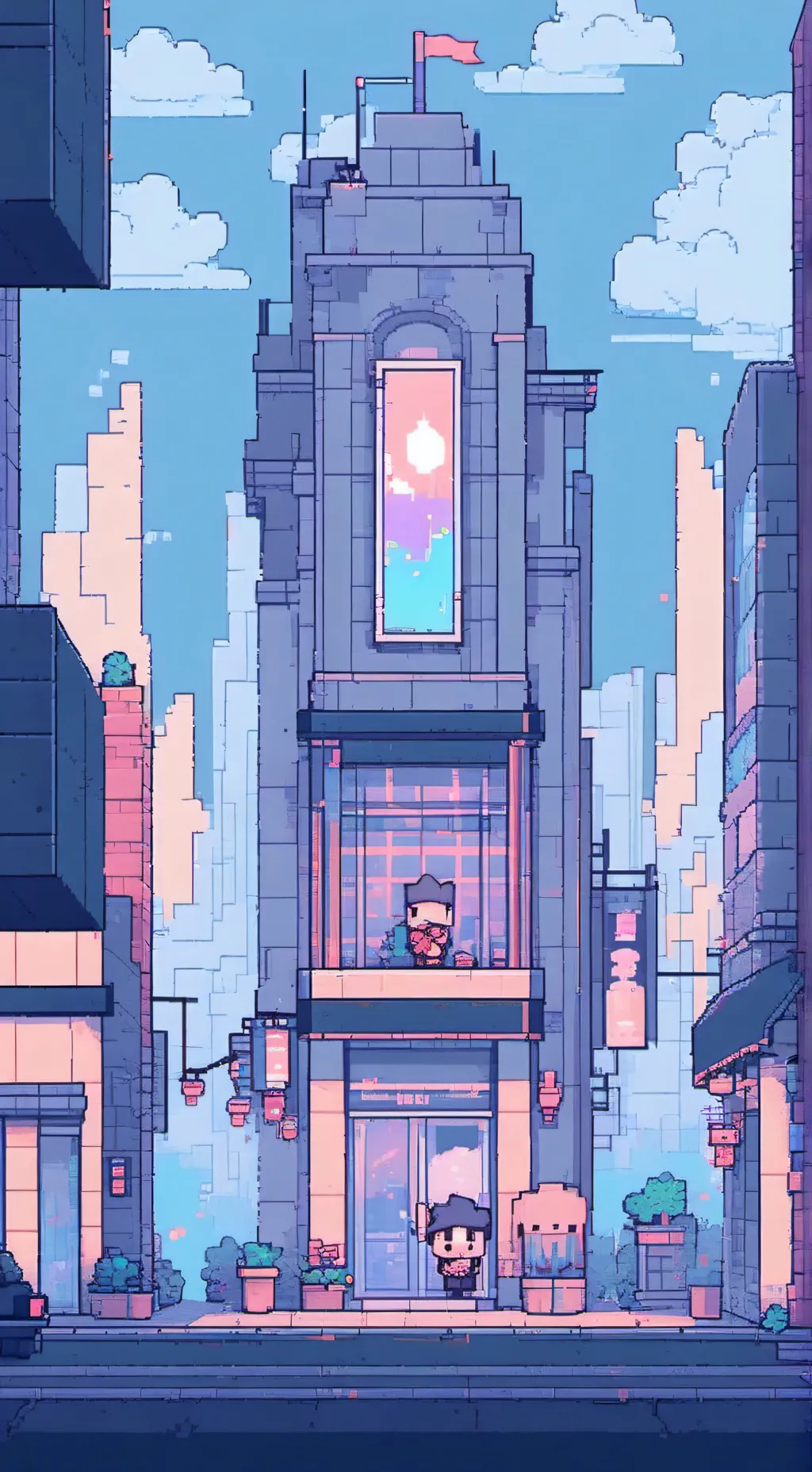ai character: baconhair background