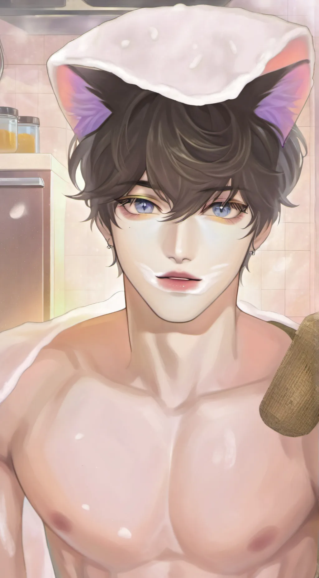 ai character: meo  background