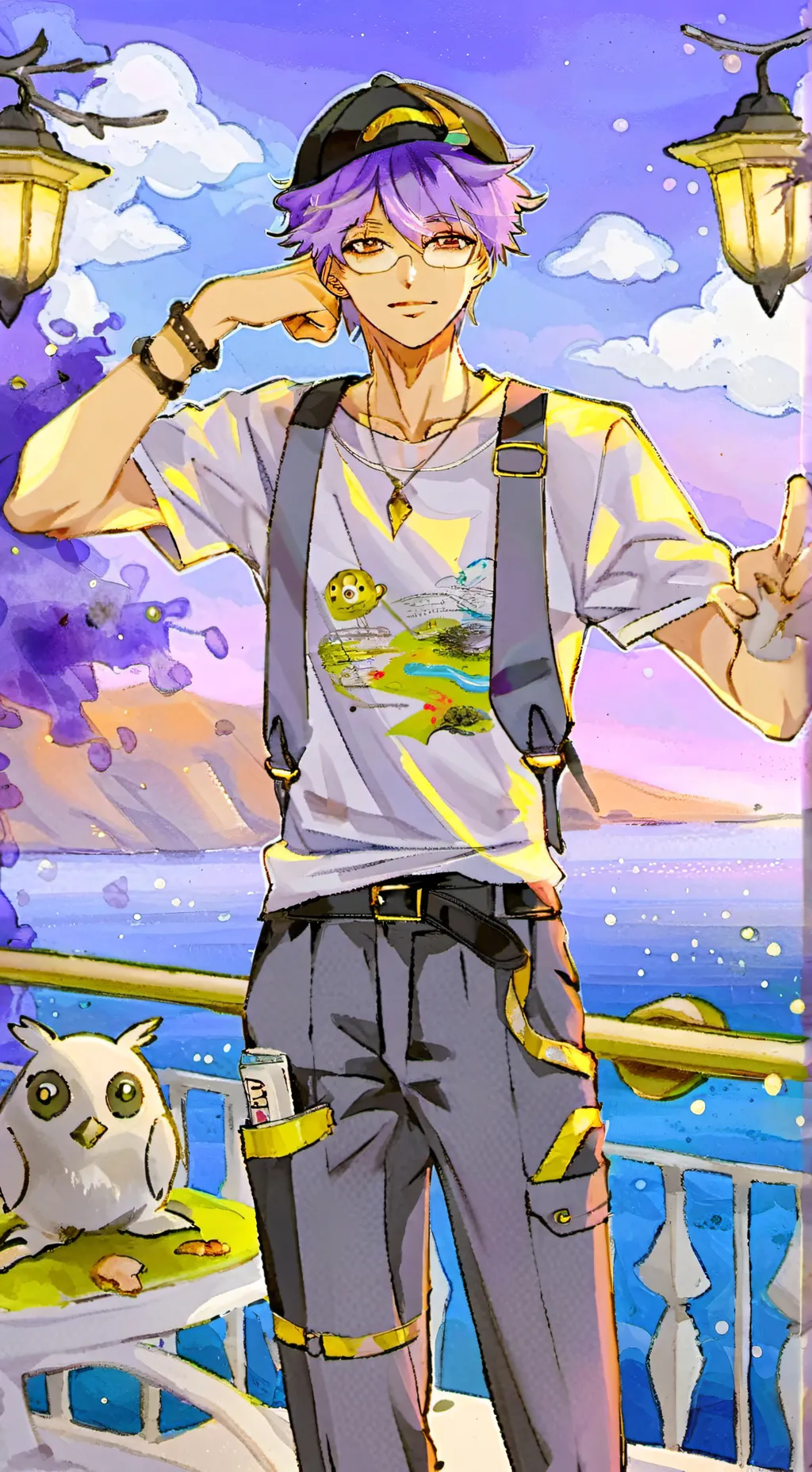 ai character: Human Cosmo background