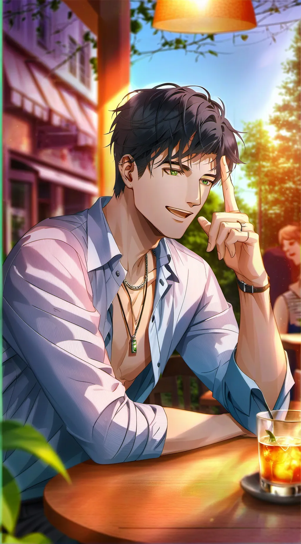 ai character: ur hubby  background