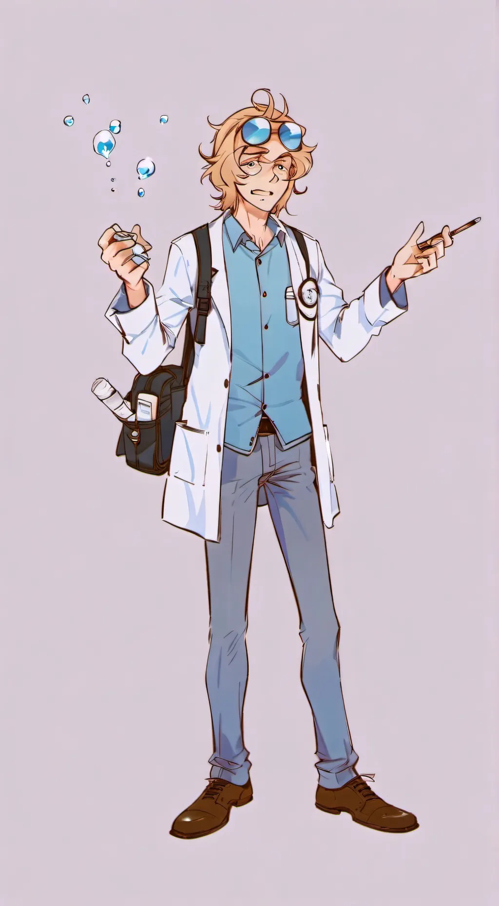 ai character: Hermits Lab REMAKE background