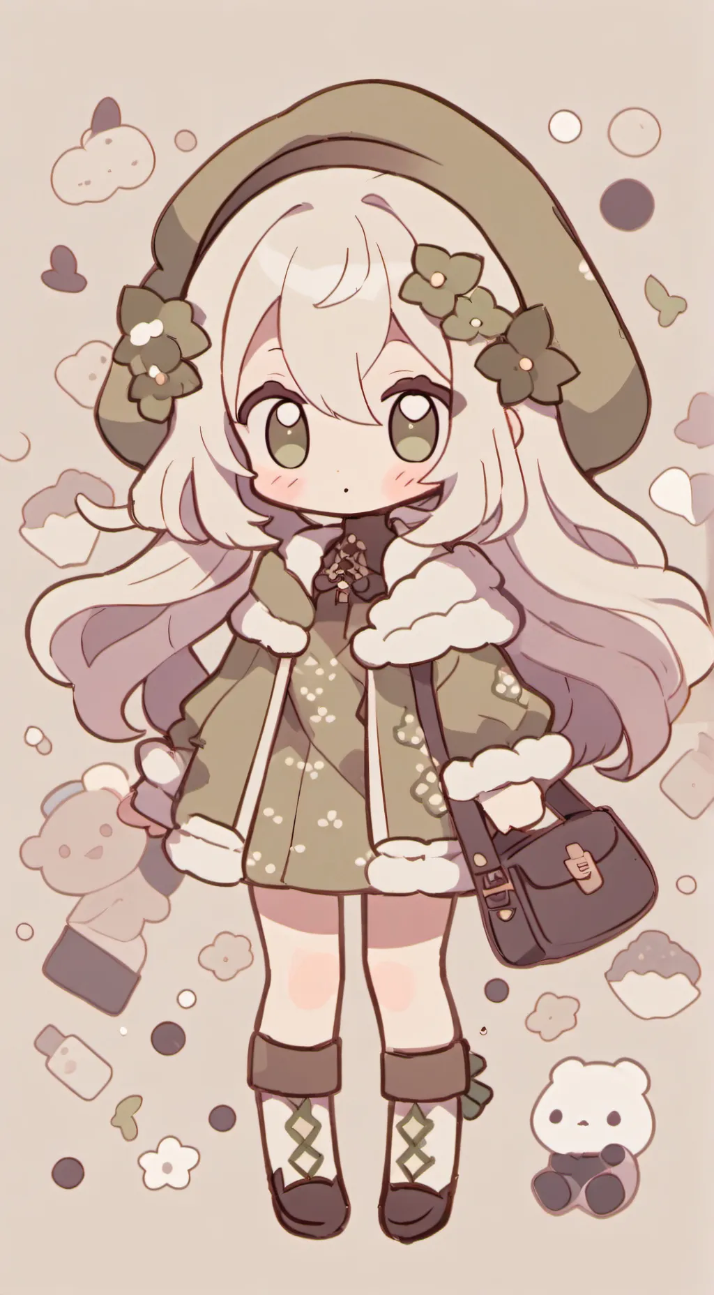 ai character: Зелёнка background