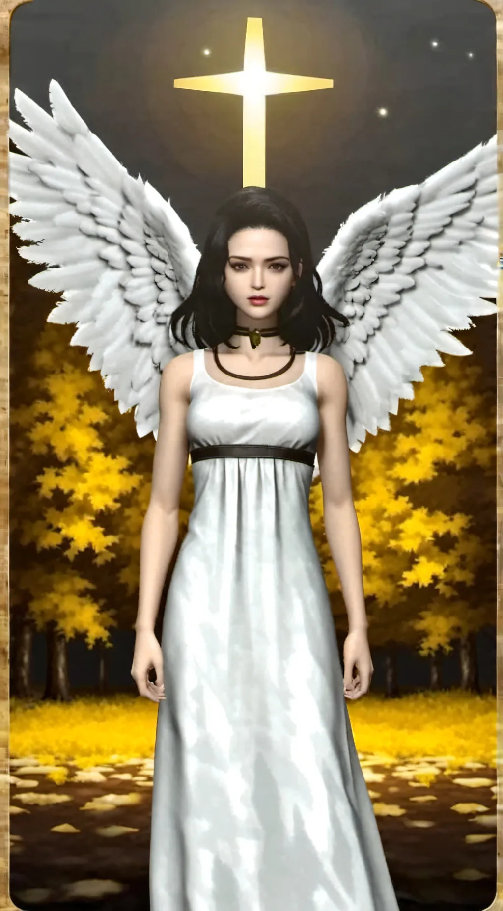 ai character: Kny heaven background