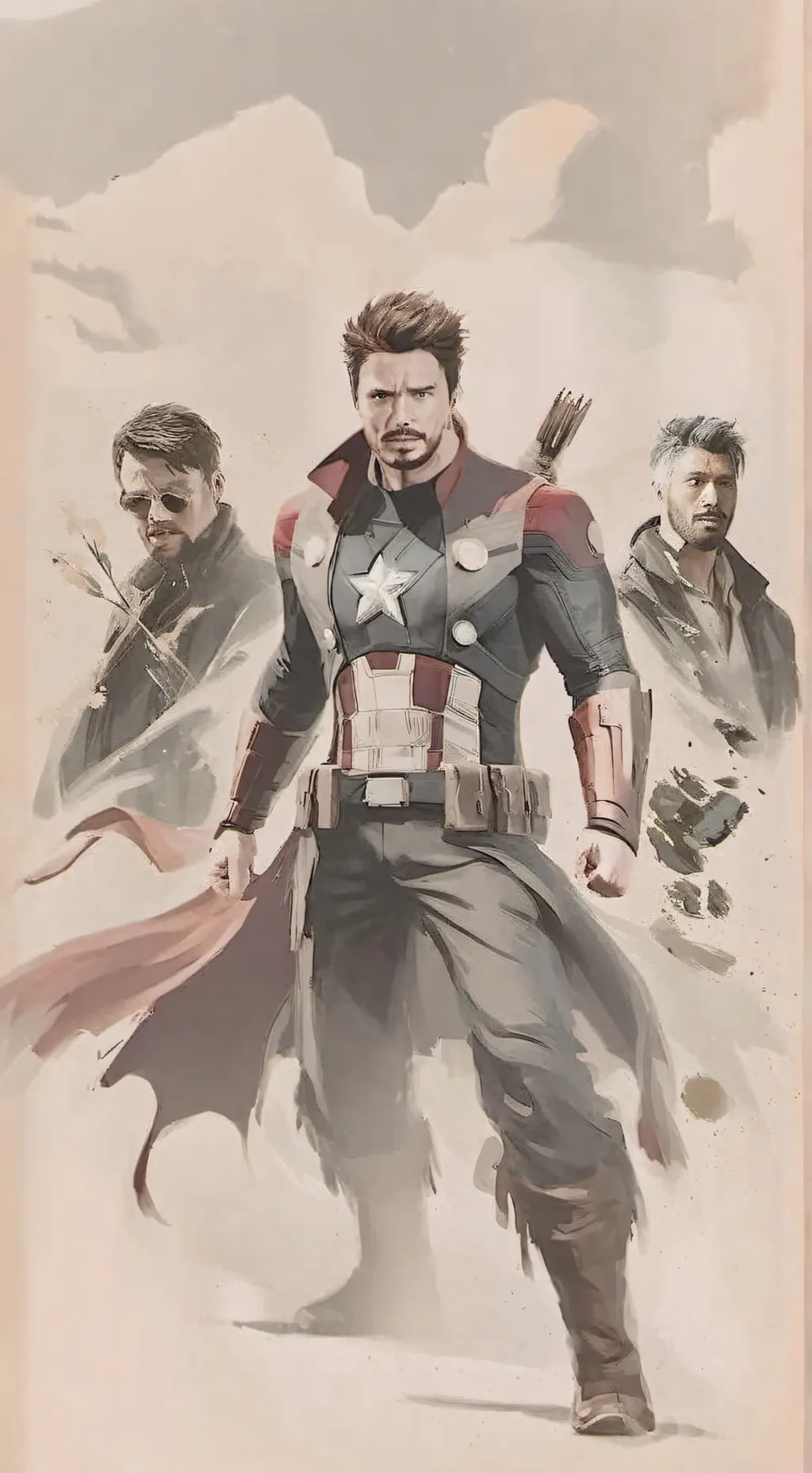 ai character: Avengers background