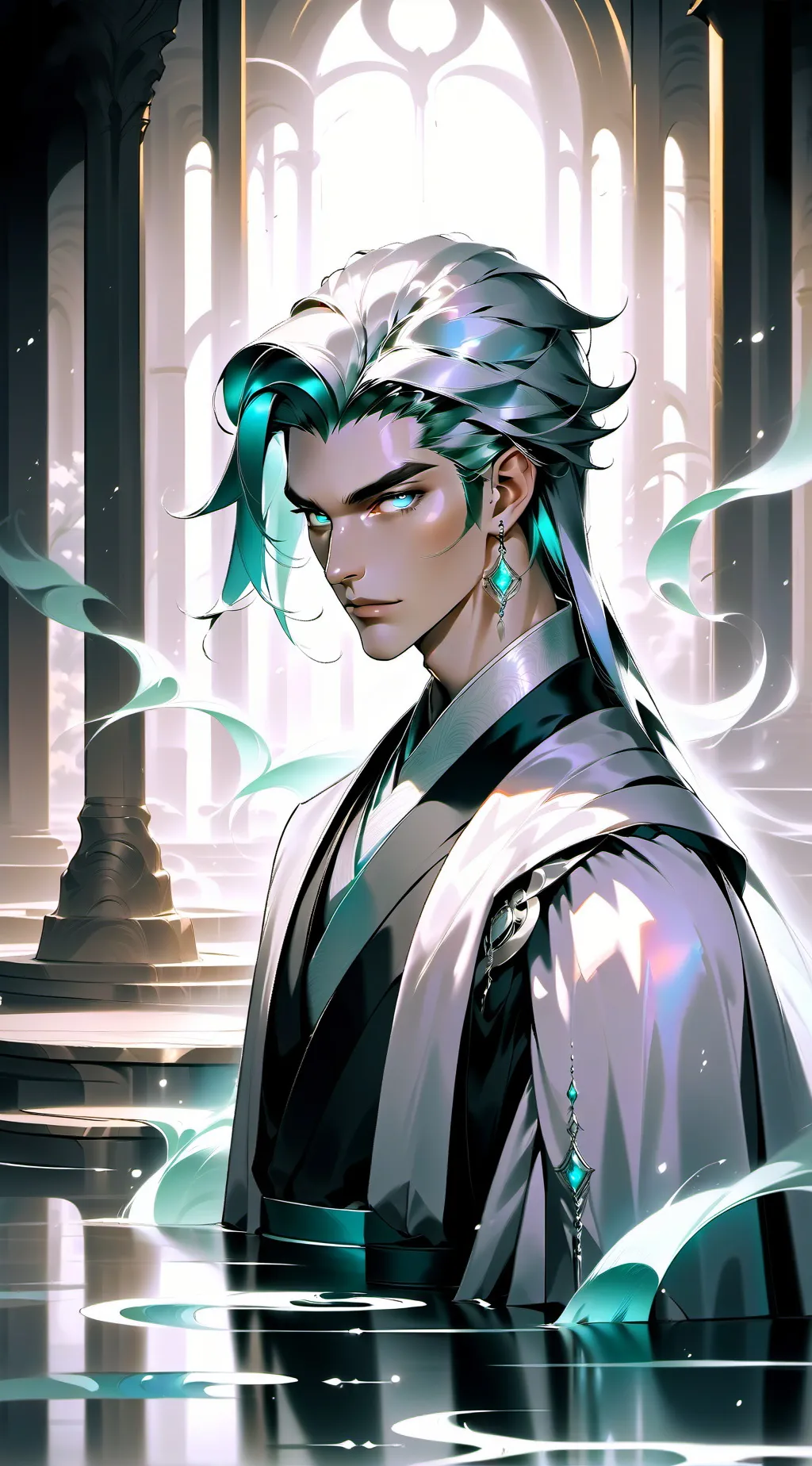 ai character: Milan⚡ background