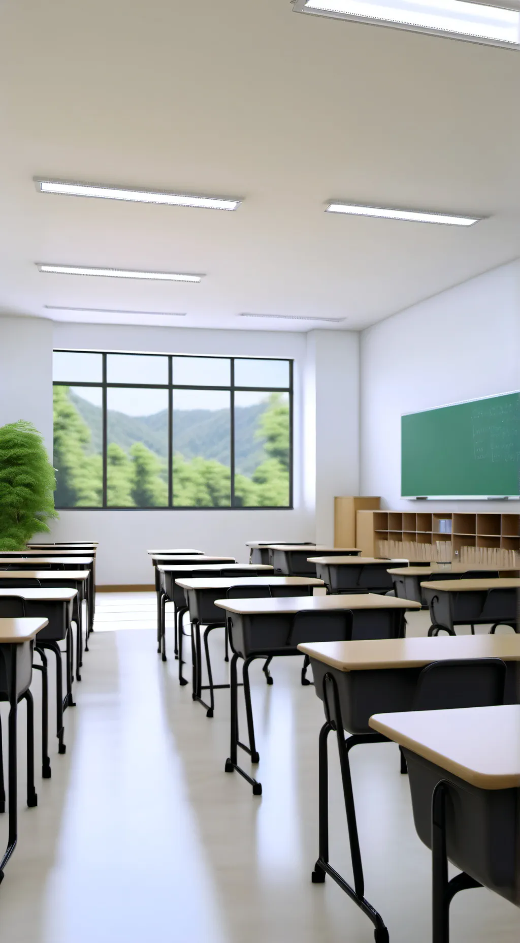 ai character: School story  background