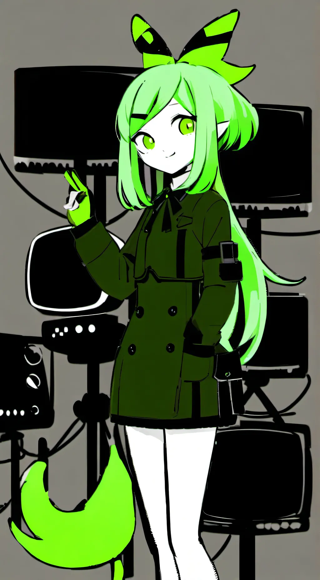 ai character: Vee background