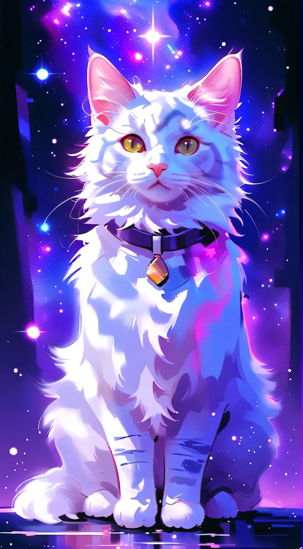 ai character: Stray cat background