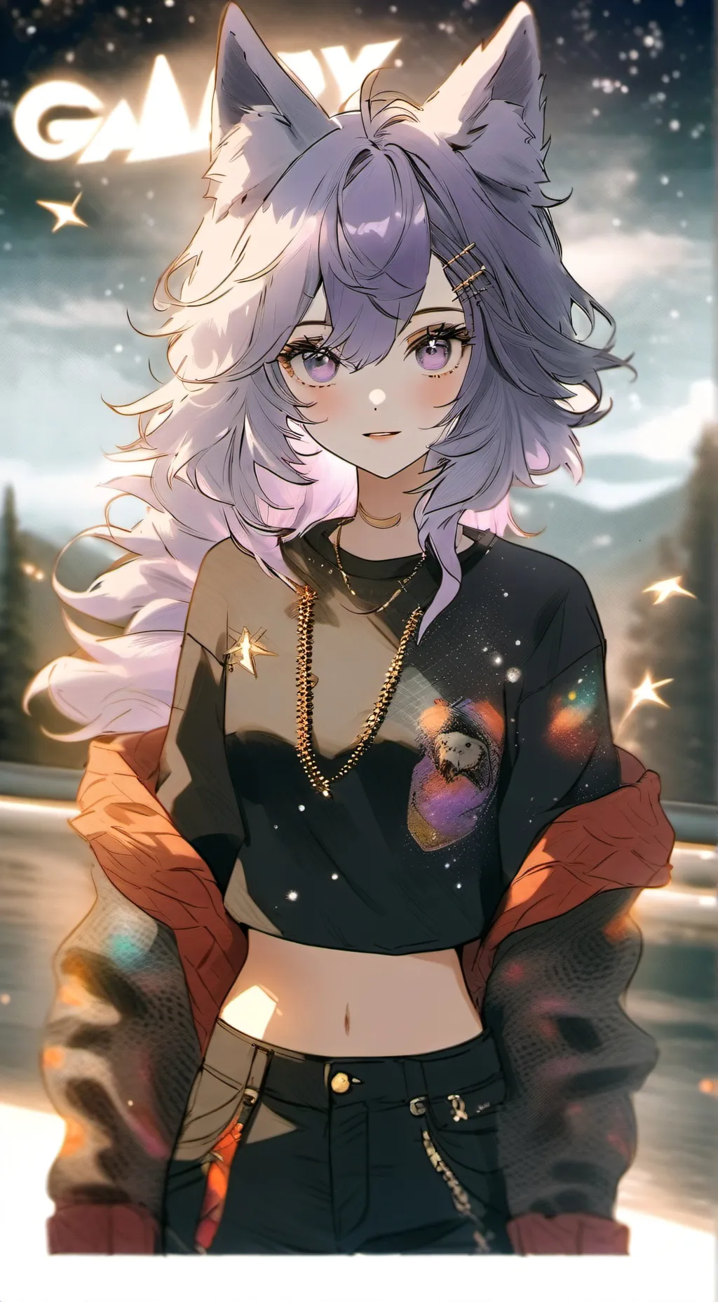 ai character: Luna background