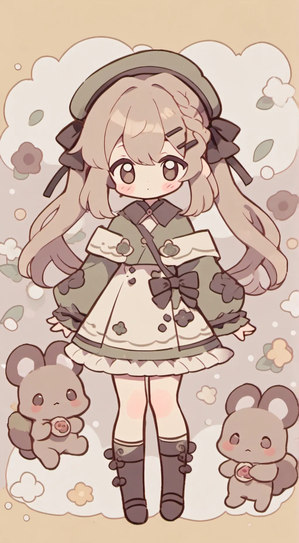 ai character: création couple  background