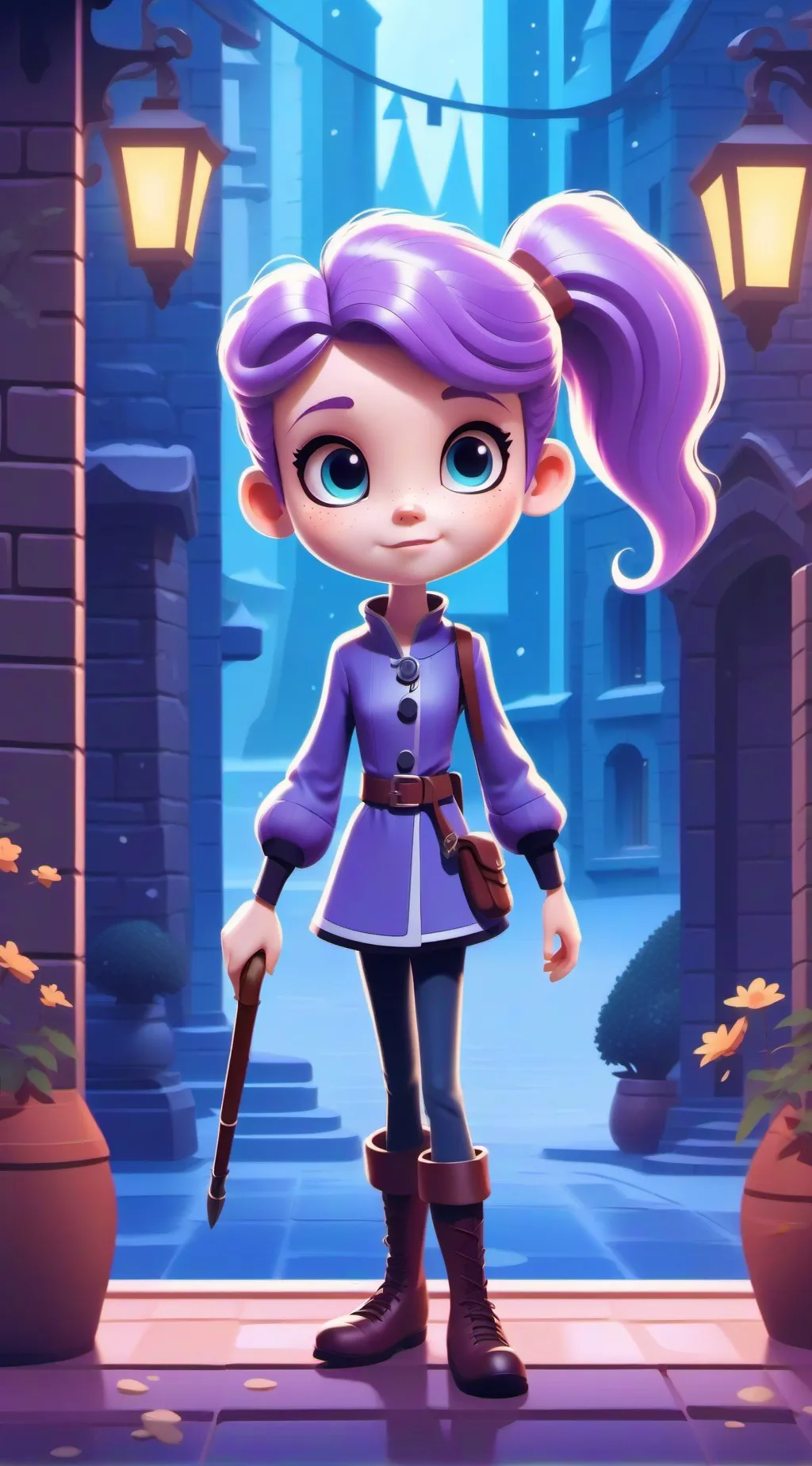 ai character: Adventure movie background