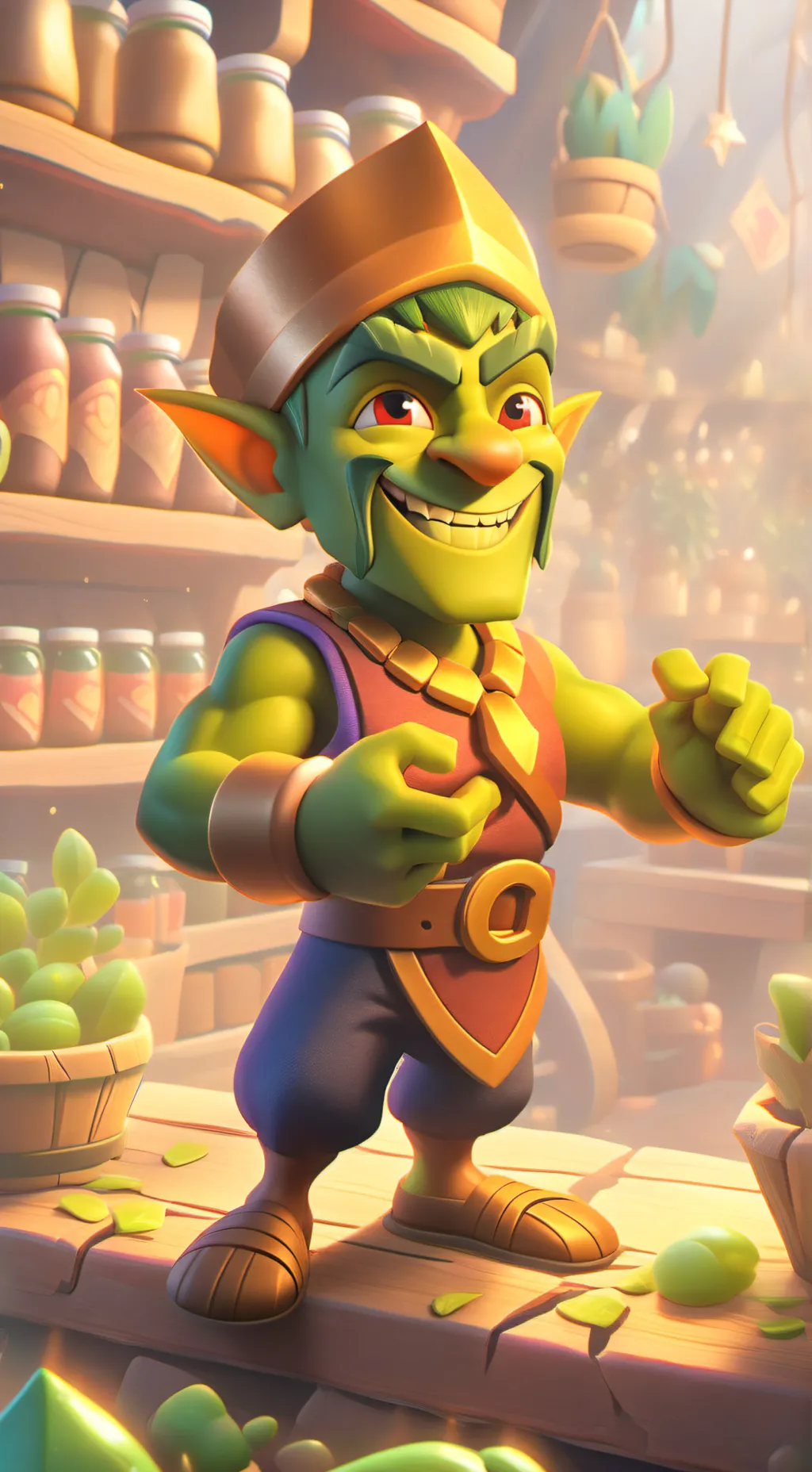 ai character: "Goblin" Jonah. background
