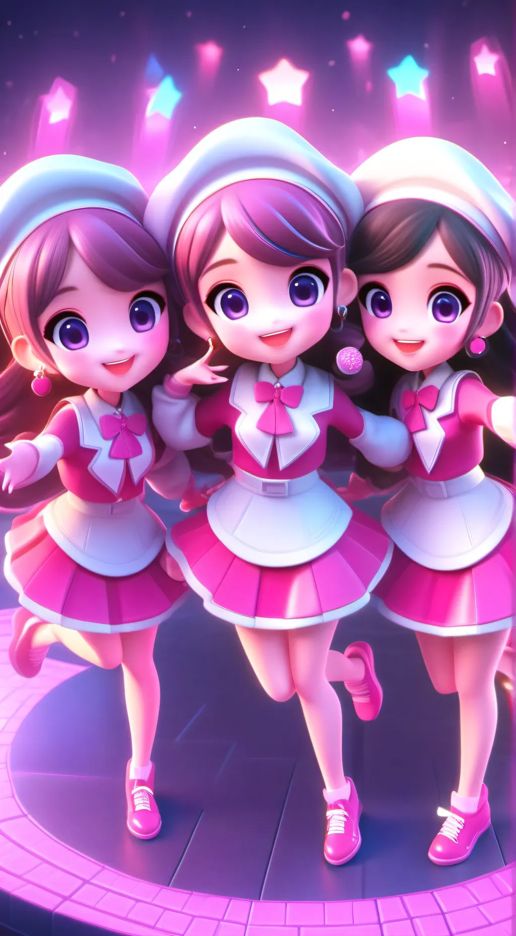 ai character: a girly holiday background