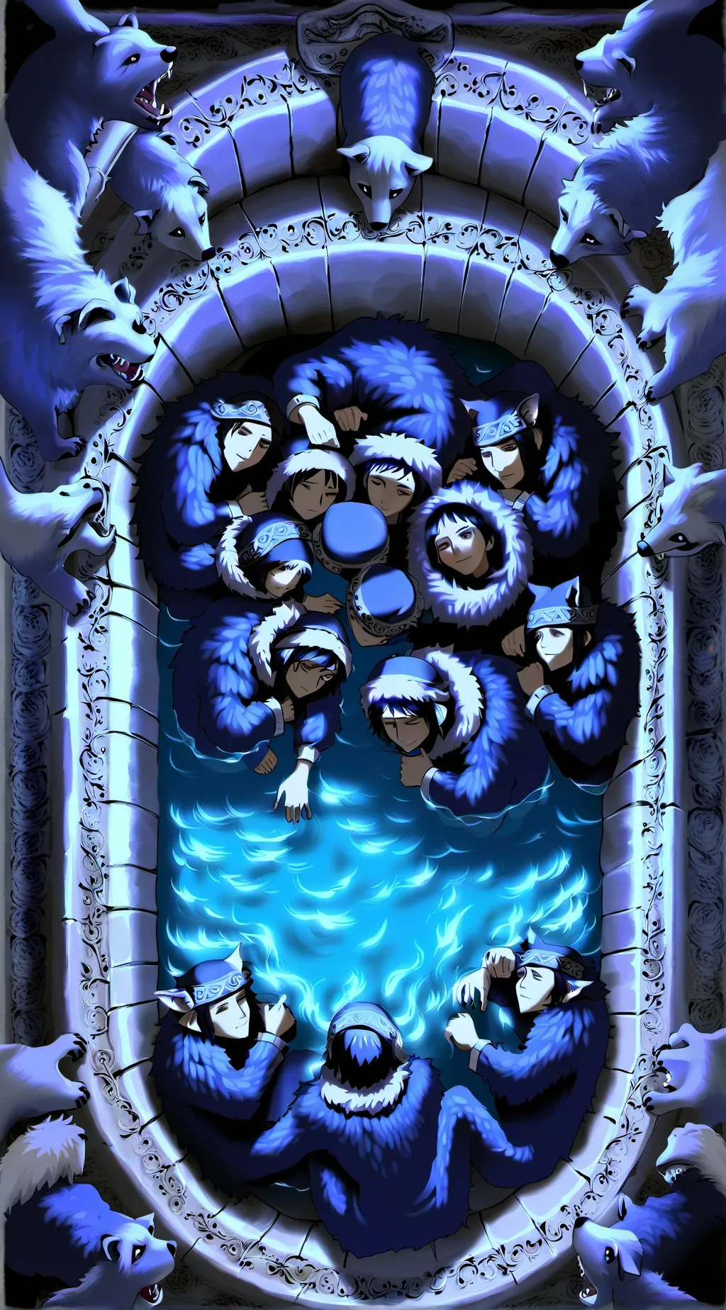 ai character: fur control background