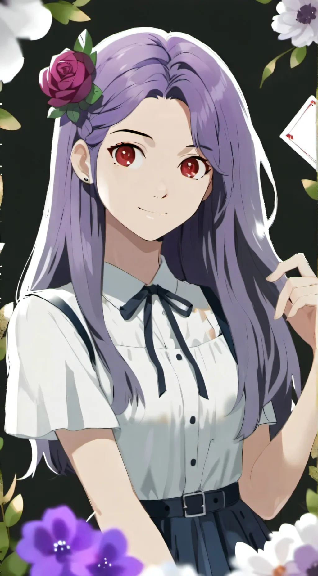 ai character: magical crystals background