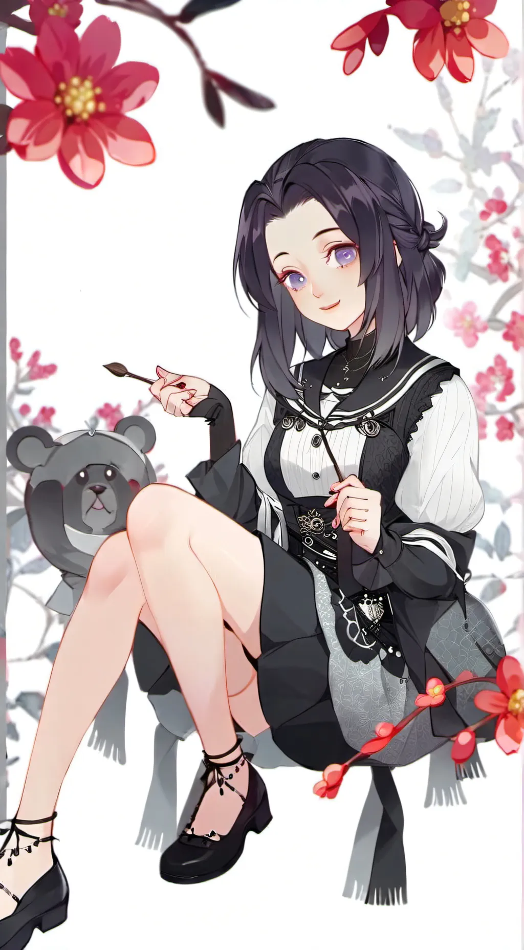 ai character: AOI CHAN background