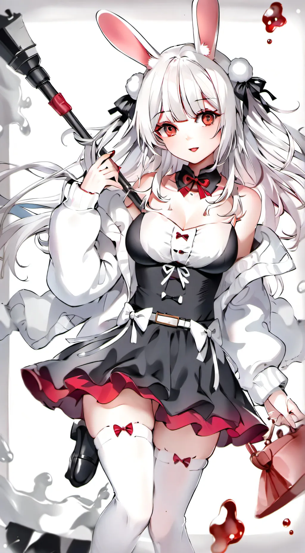 ai character: bunny girl wife background