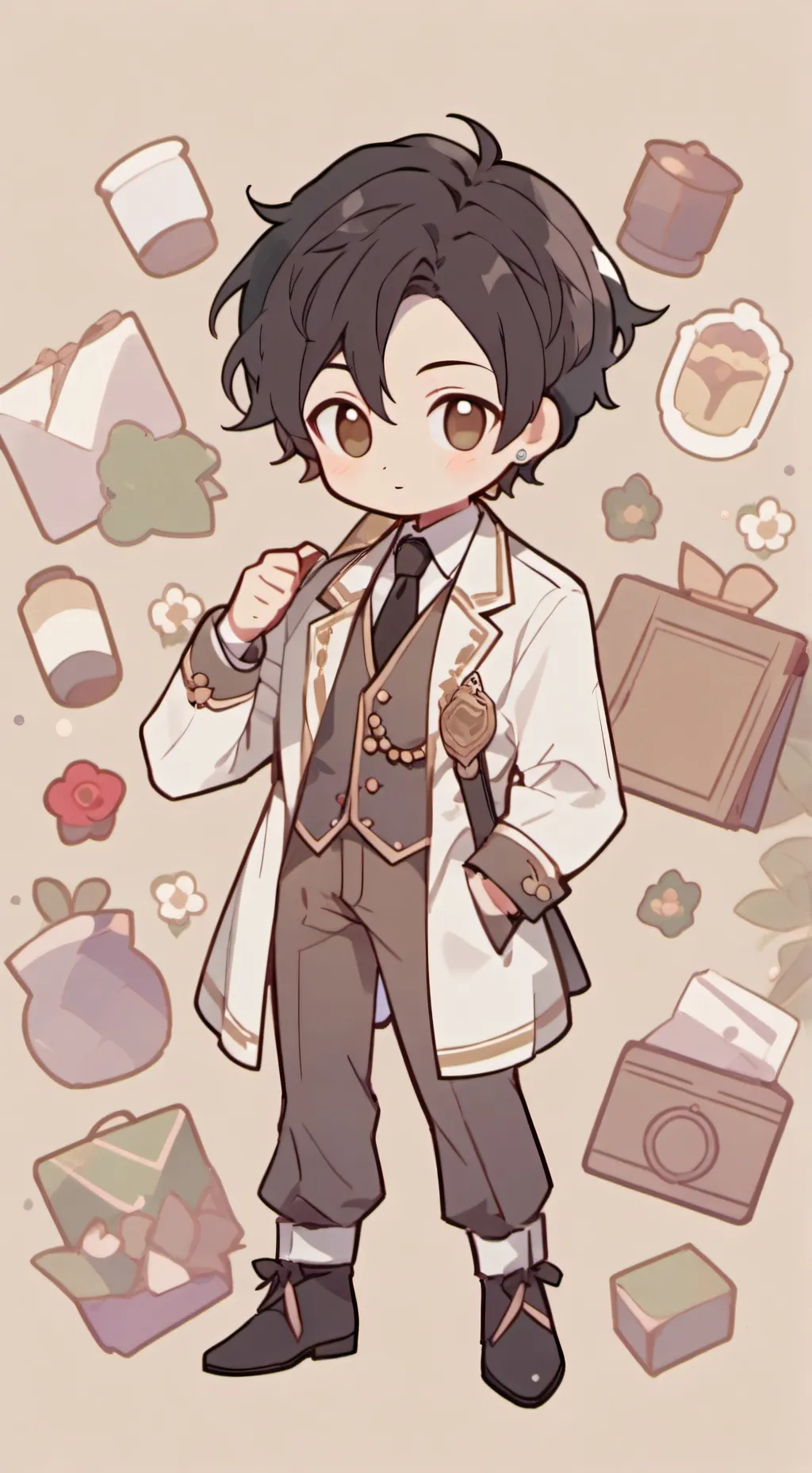 ai character: Gold 📣 background