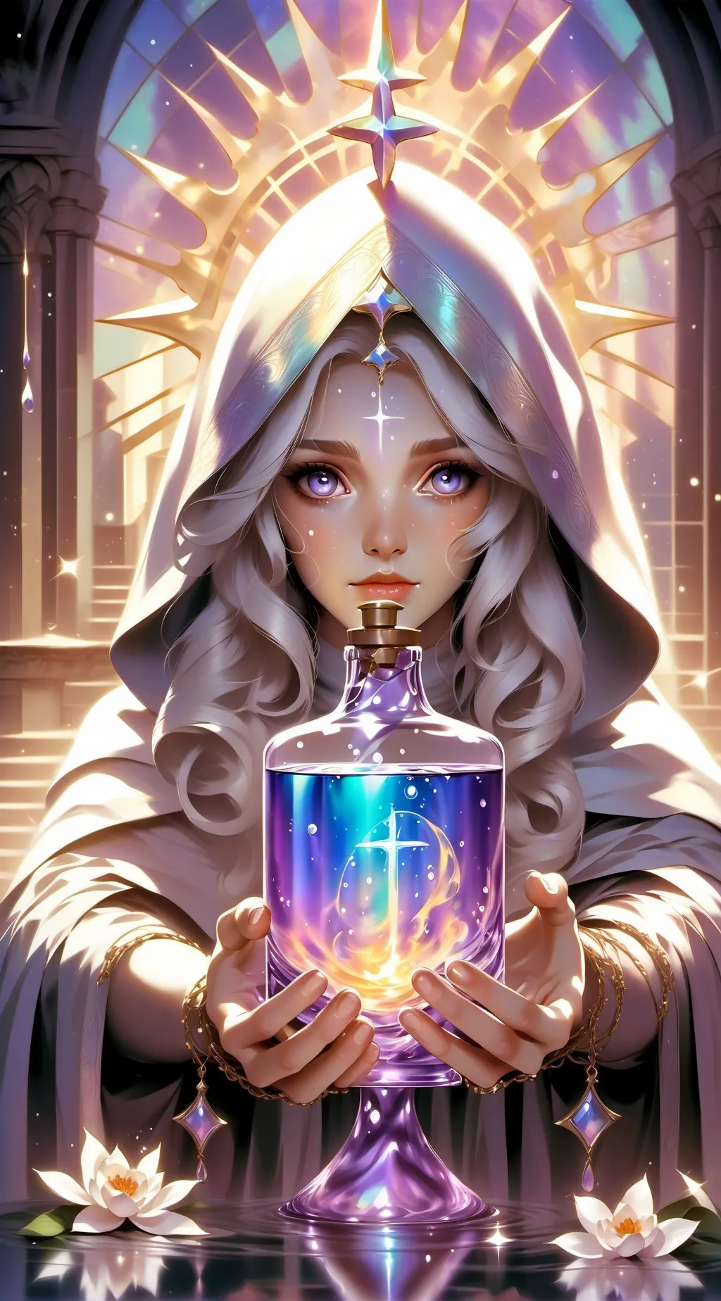ai character: Holy Water background