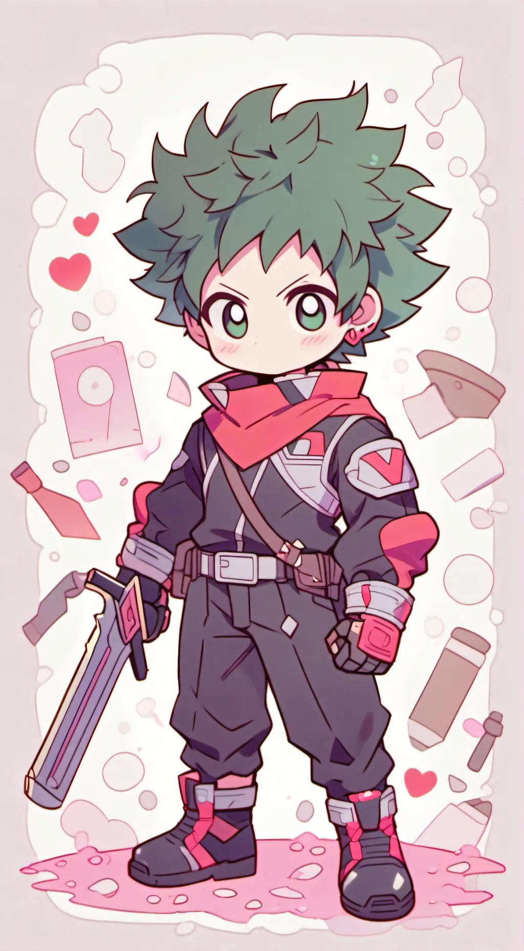 ai character: hero battleground background