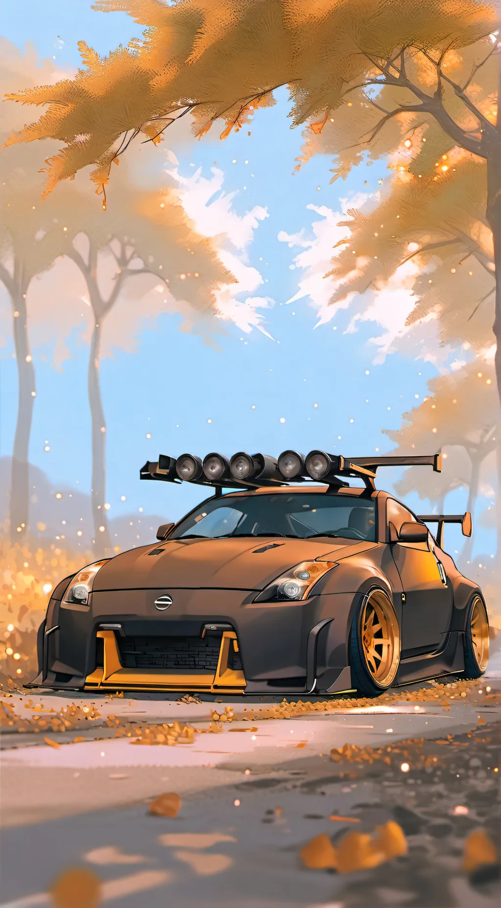 ai character: Nissan 350z background