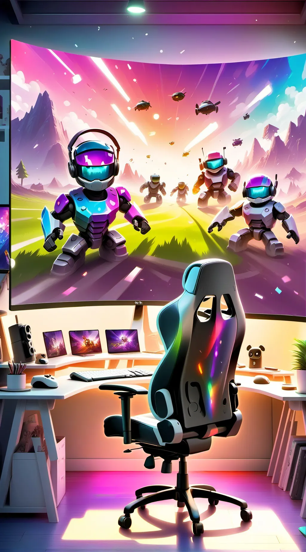 ai character:  A Roblox story background