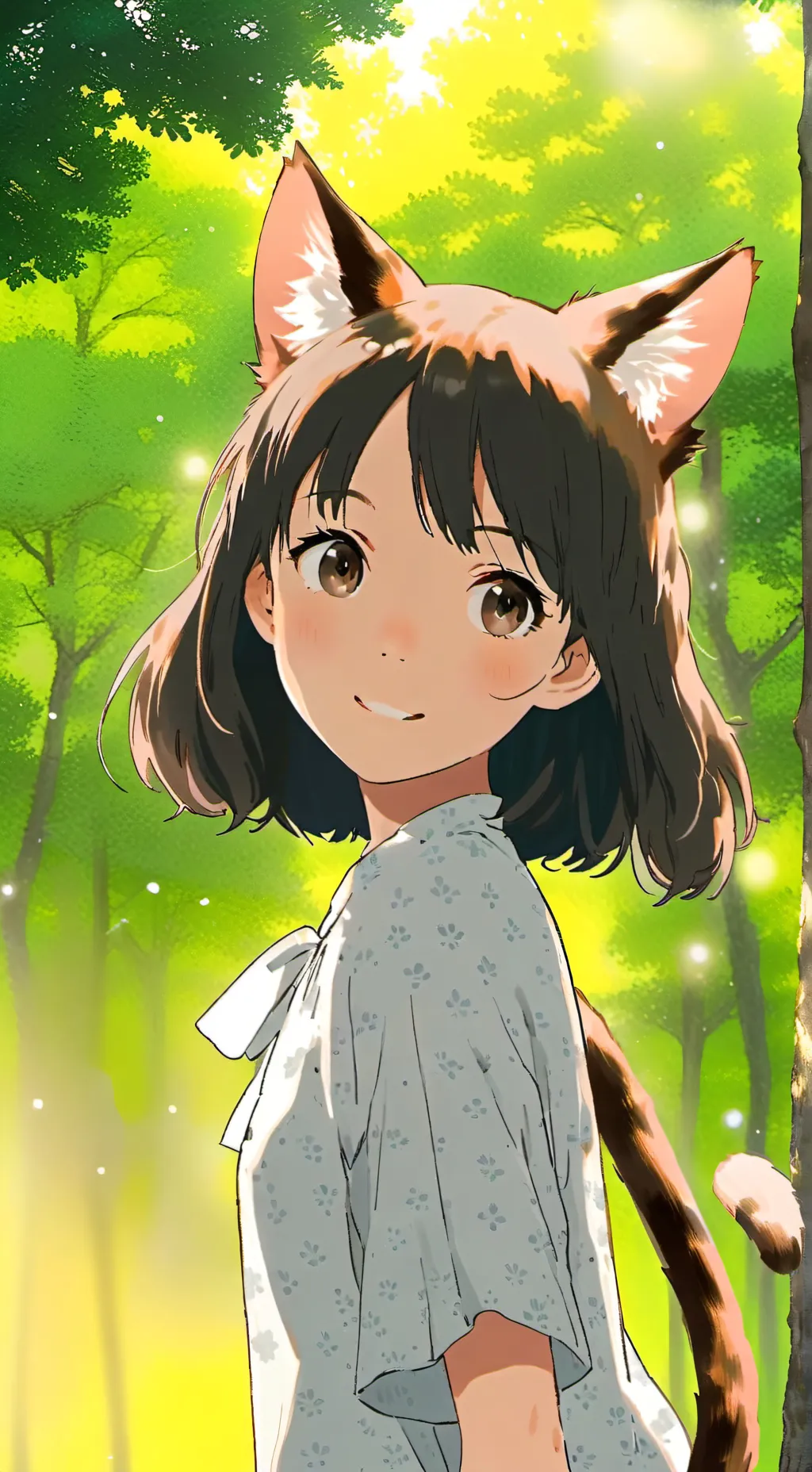 ai character: Fawn-spotted Forest Spirit background