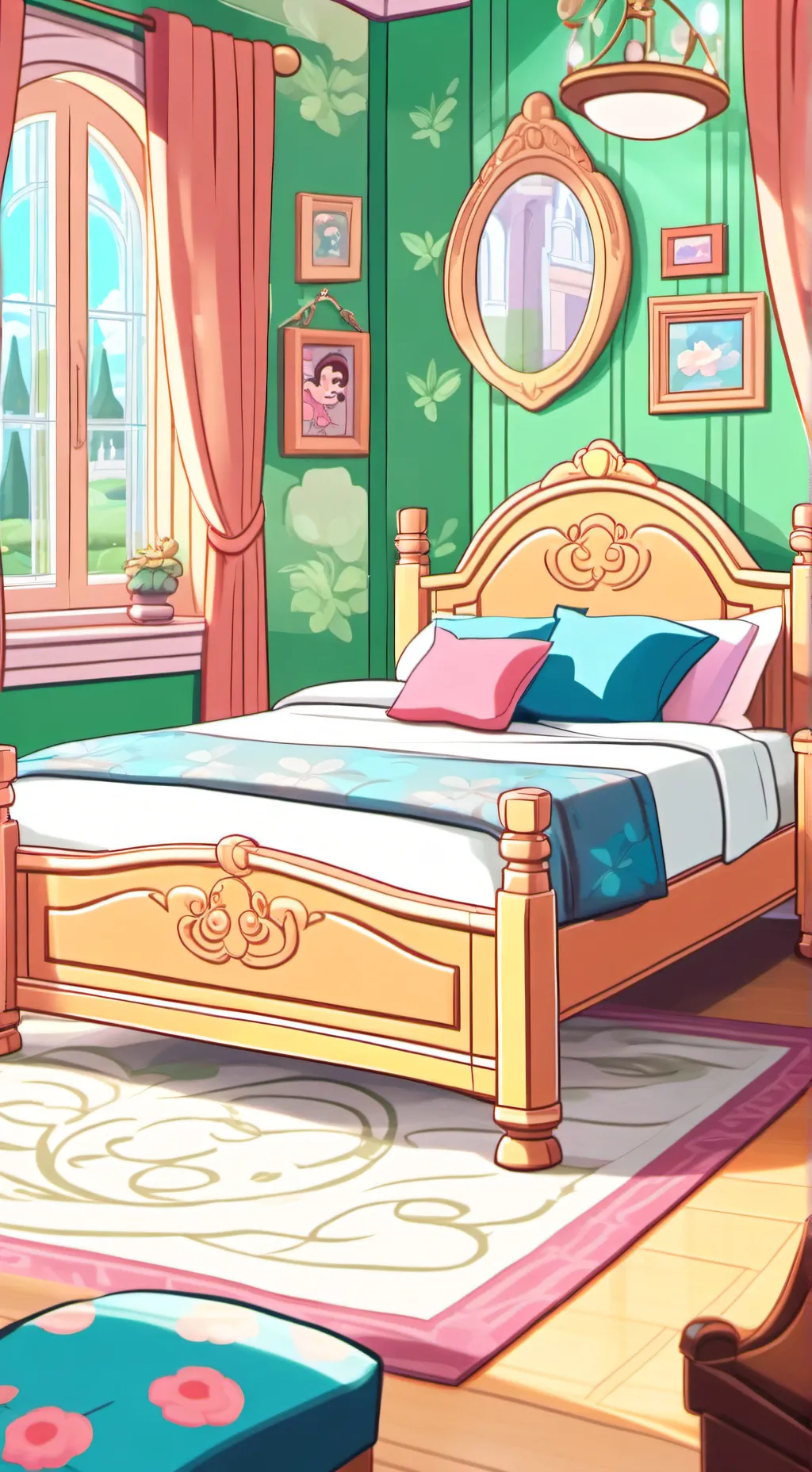 ai character: CH puppet  background