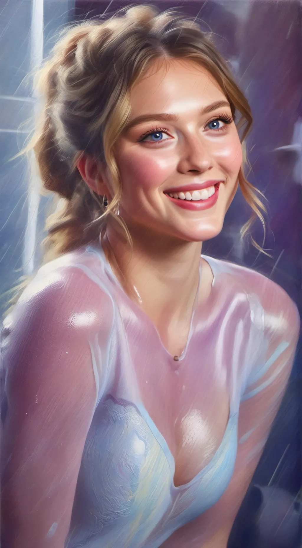 ai character: Elaine  background