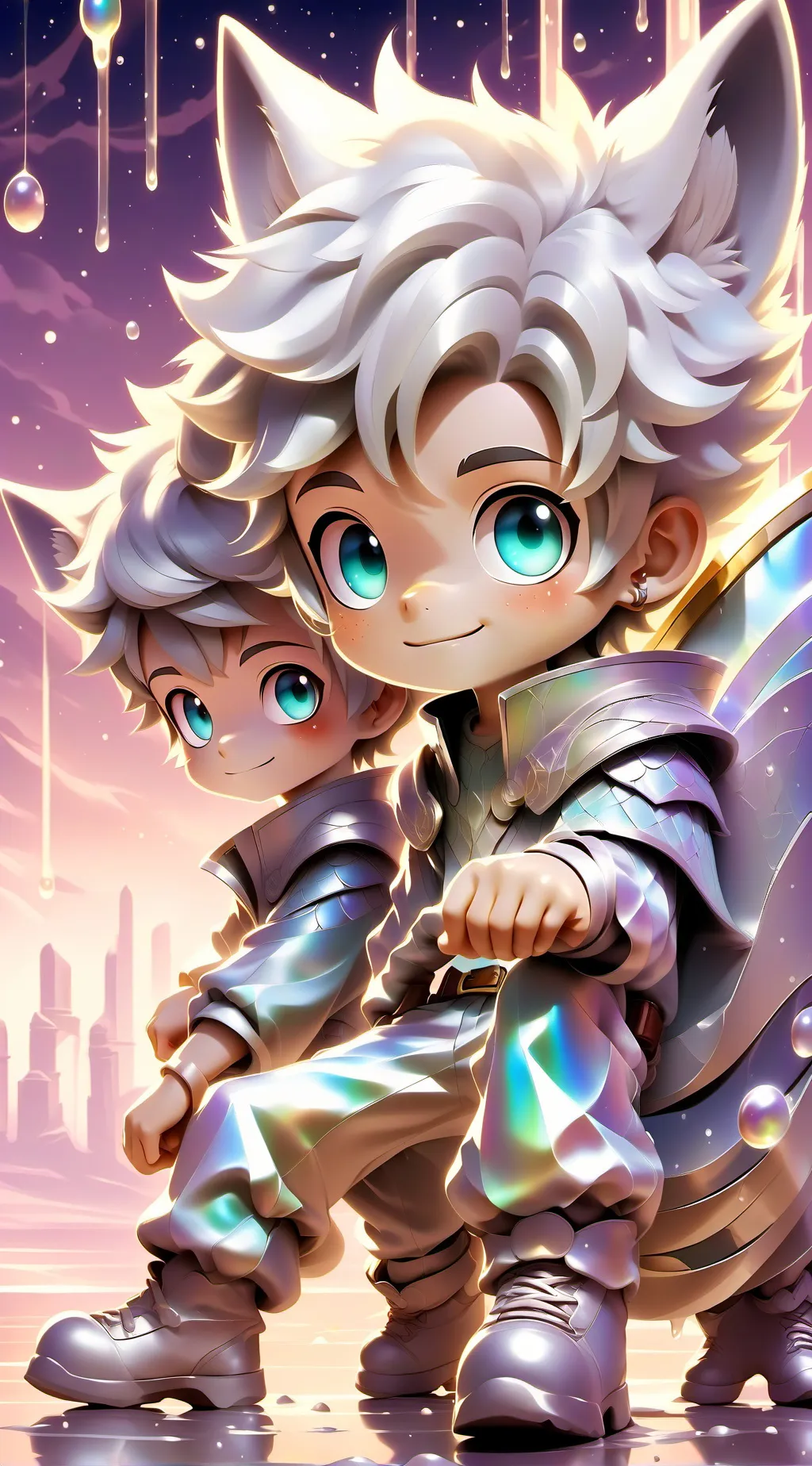 ai character: Karlnapity BABY AU background