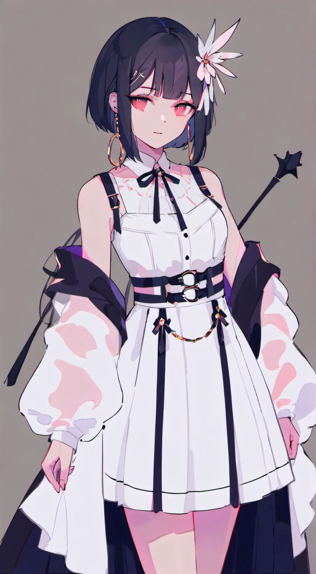 ai character: lost in woods background