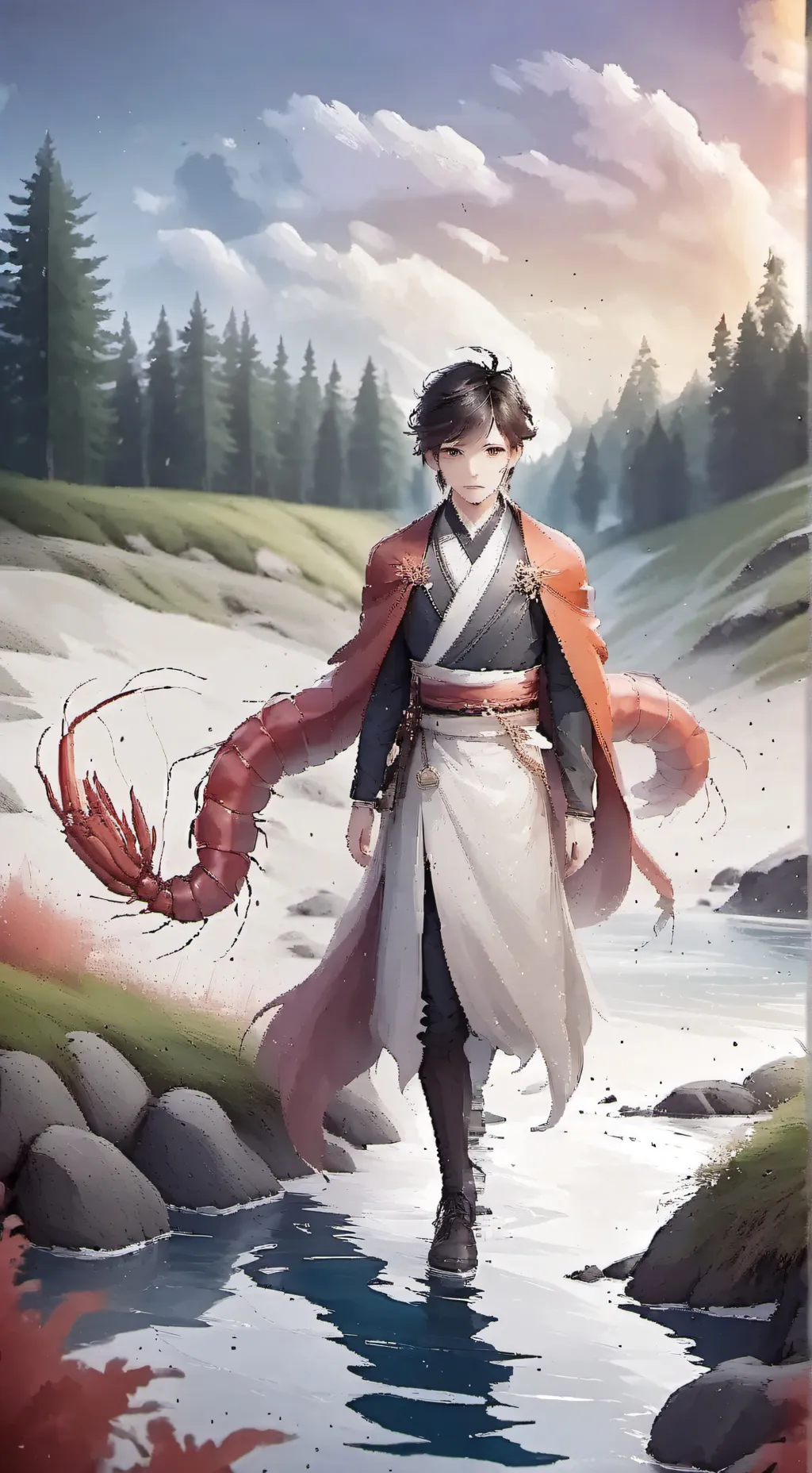 ai character: Freaky shrimpo background